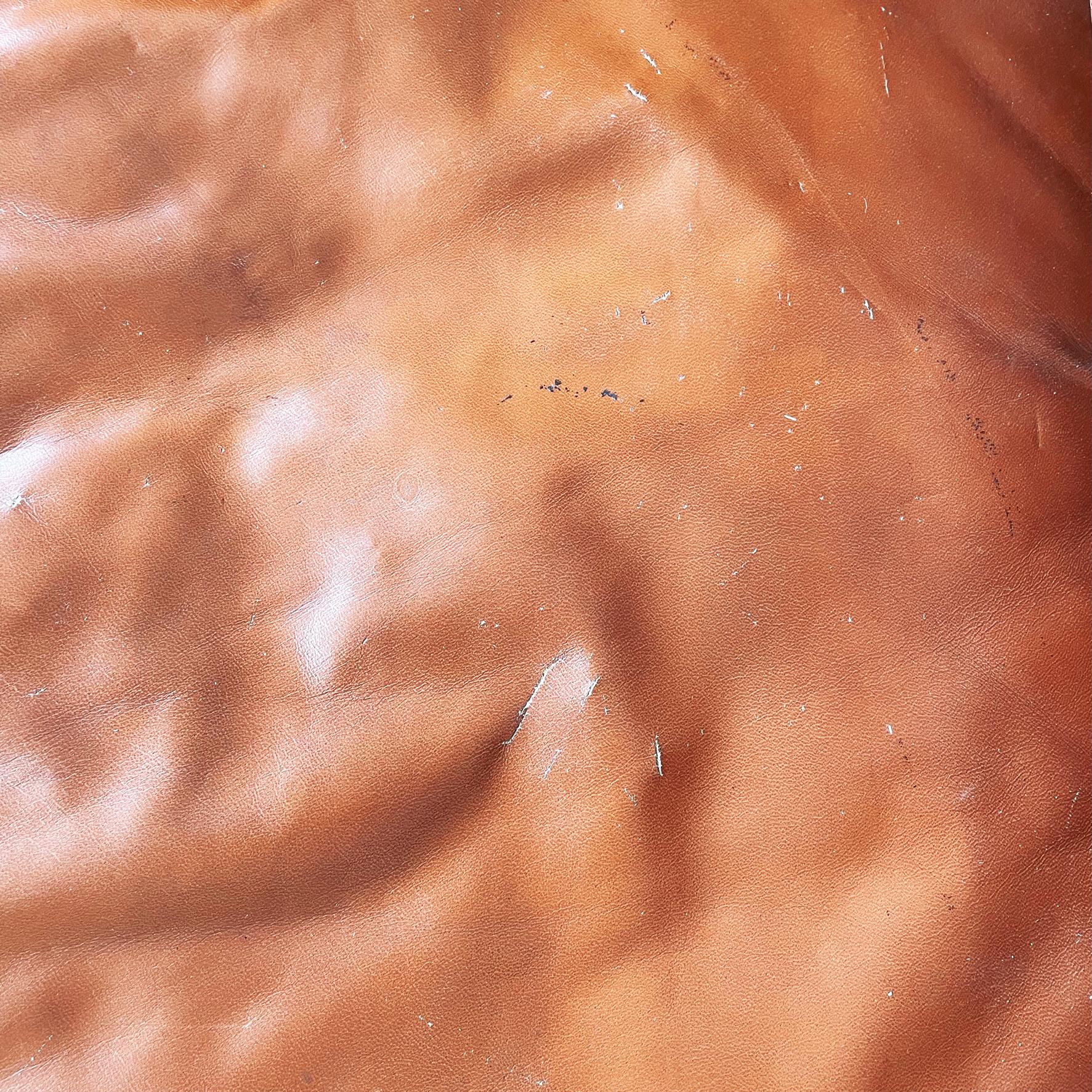 Italian Modern Brown Leather Sofa Twice by Cerri for Poltrona Frau, 1980s For Sale 4