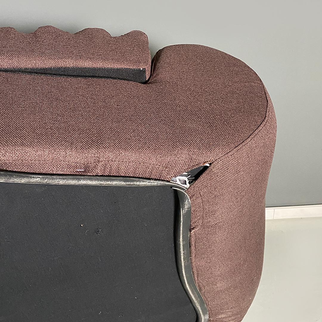 Canapé modulaire marron Carrera de style italien moderne par le groupe DDL pour BBB Bonacina, 1969 9