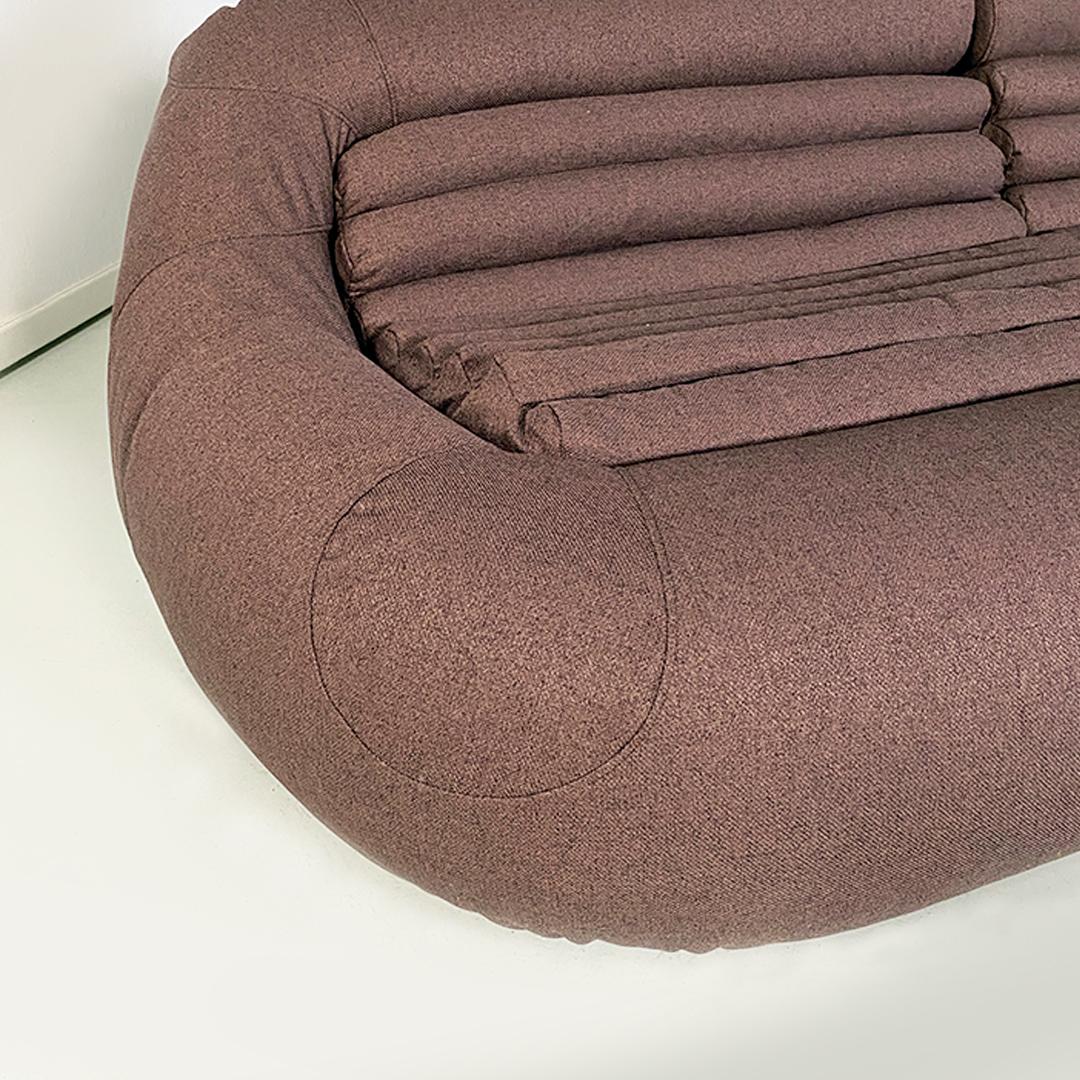 Canapé modulaire marron Carrera de style italien moderne par le groupe DDL pour BBB Bonacina, 1969 11