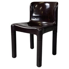 Italian modern brown plastic chair 4875 by Carlo Bartoli for Kartell, 1970s