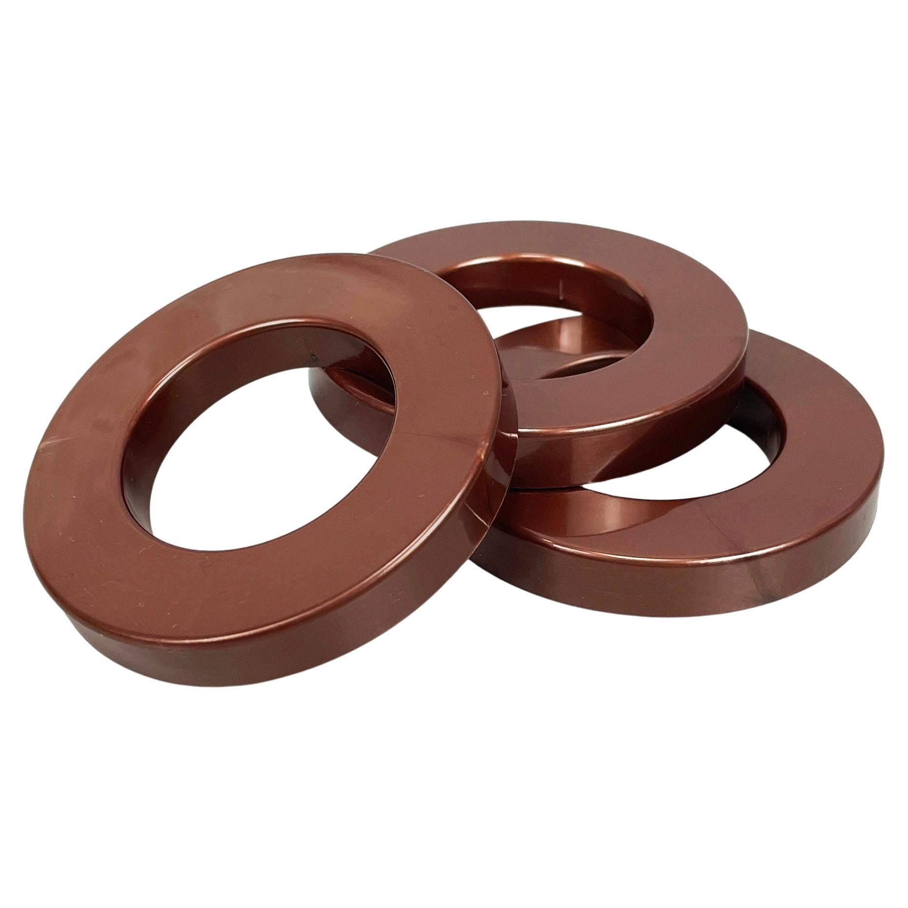 Italian modern brown rings for perpetual wall calendar by Ring A Date, 2020s