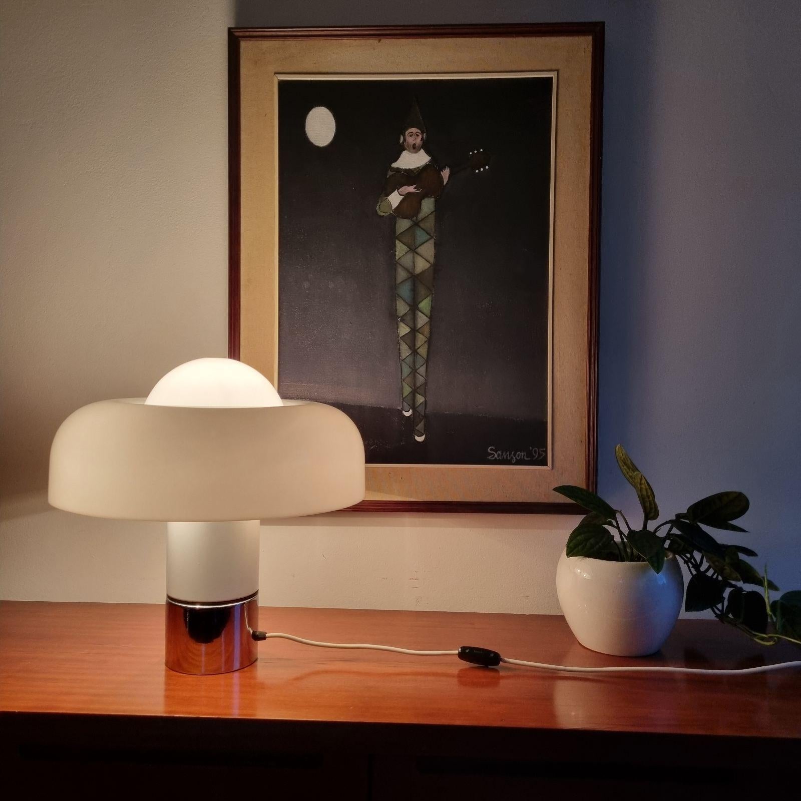 Italian Modern Brumbury Table Lamp by Luigi Massoni for Guzzini, Italy 70s For Sale 5