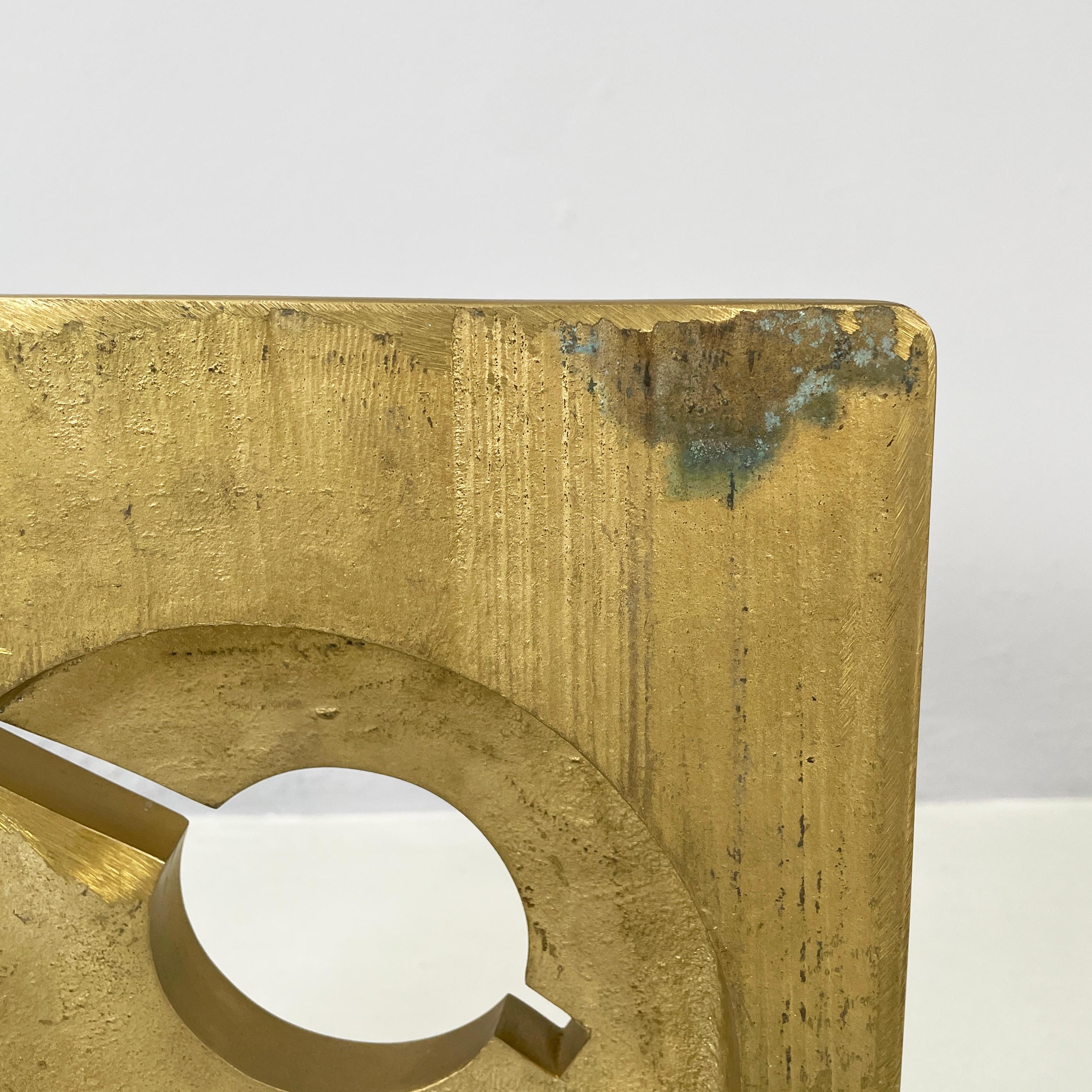 Italienische moderne brutalistische Skulptur aus Messing von Edmondo Cirillo, 1970er Jahre im Angebot 9