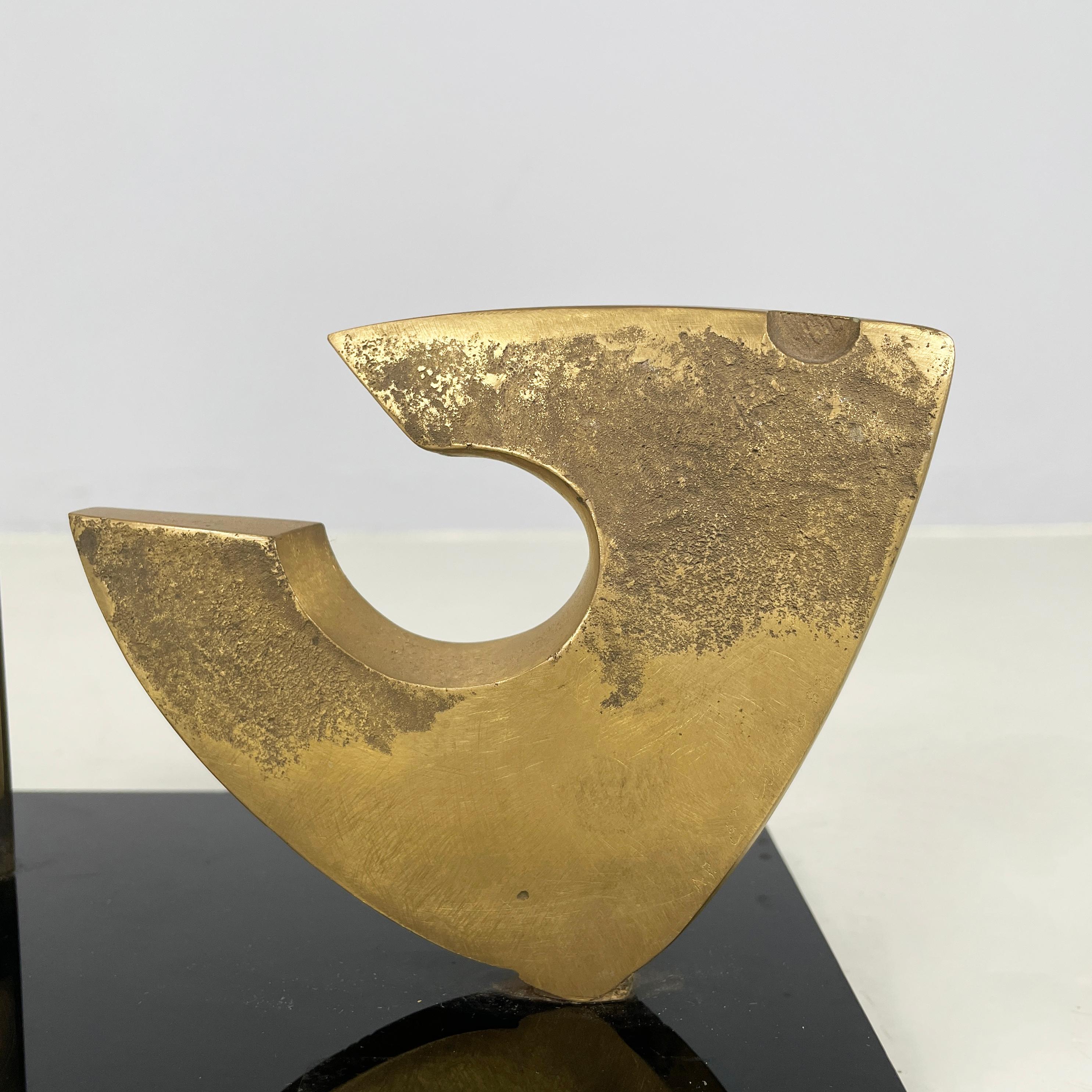 Sculture in ottone in stile Brutalista moderno italiano di Edmondo Cirillo, 1982 in vendita 4