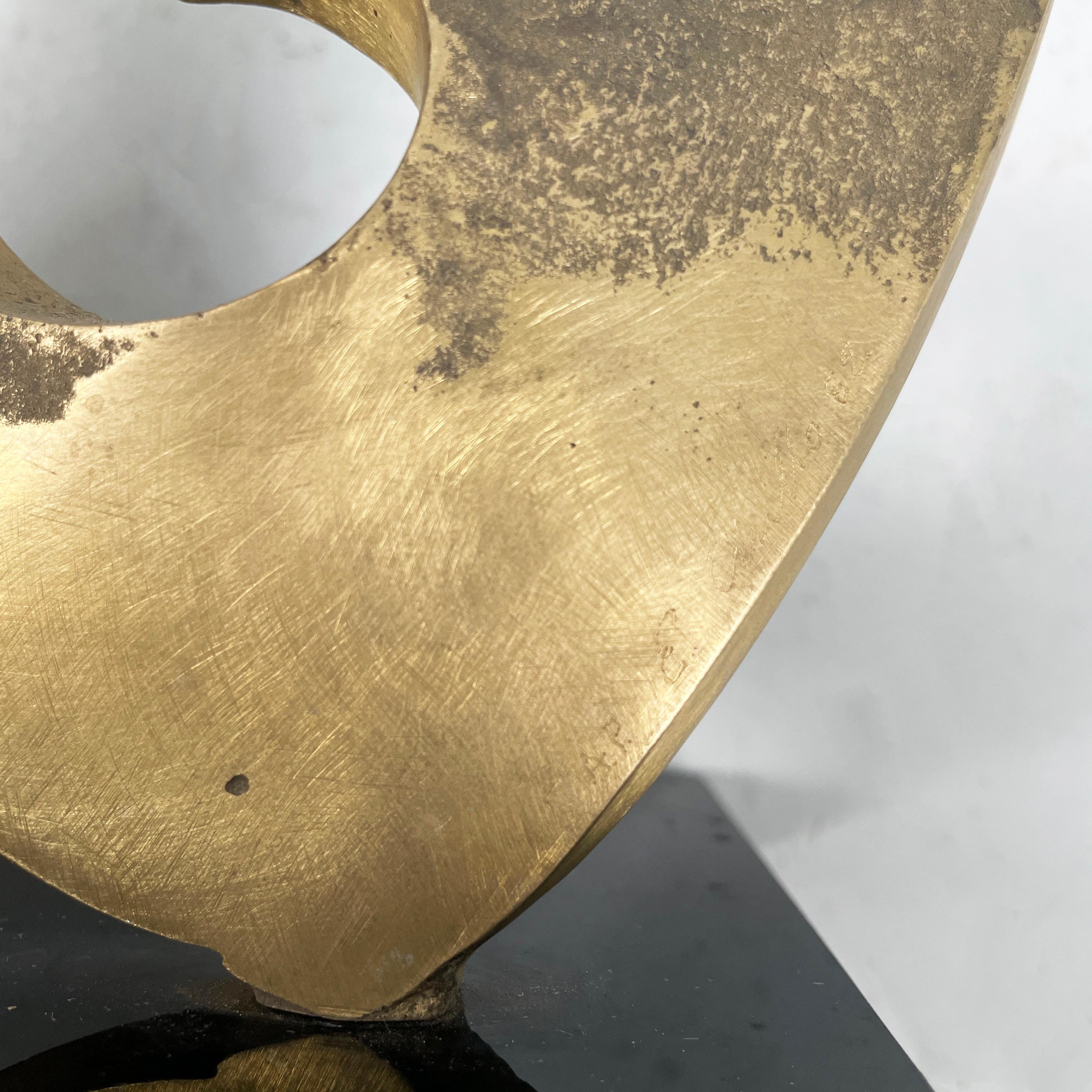 Sculture in ottone in stile Brutalista moderno italiano di Edmondo Cirillo, 1982 in vendita 12