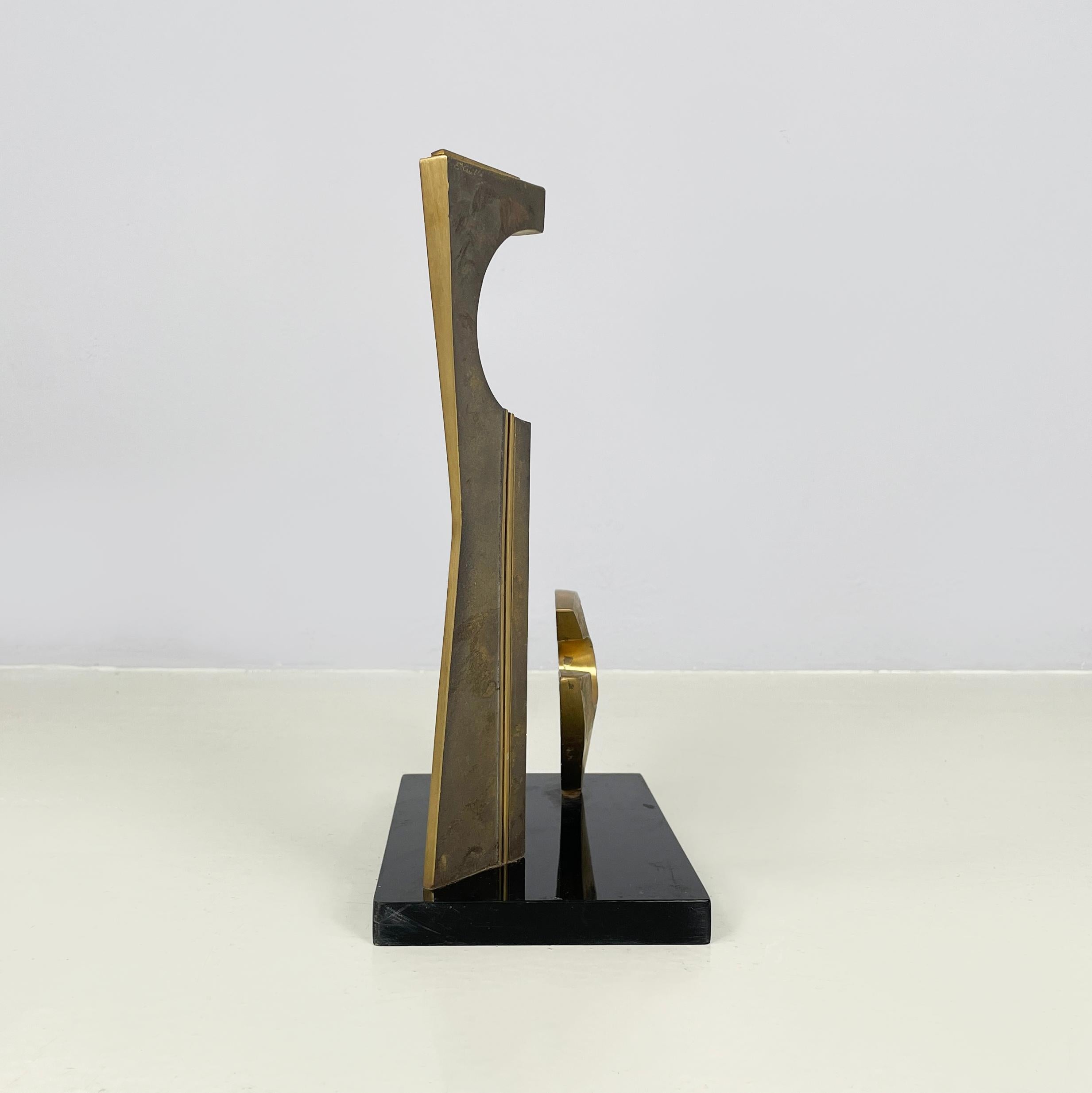 Moderno Sculture in ottone in stile Brutalista moderno italiano di Edmondo Cirillo, 1982 in vendita