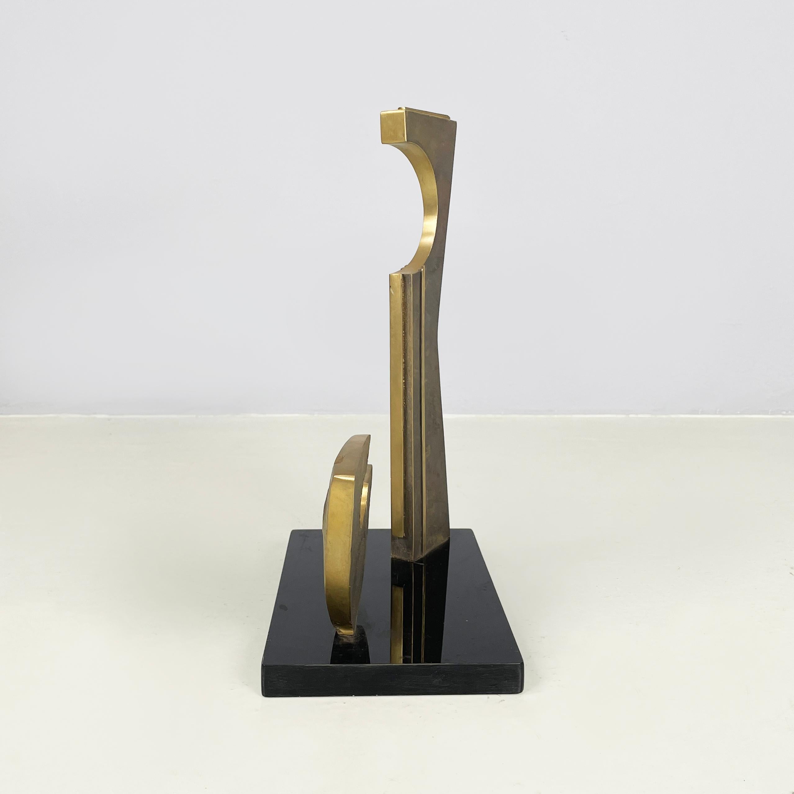 Sculture in ottone in stile Brutalista moderno italiano di Edmondo Cirillo, 1982 In condizioni buone in vendita a MIlano, IT