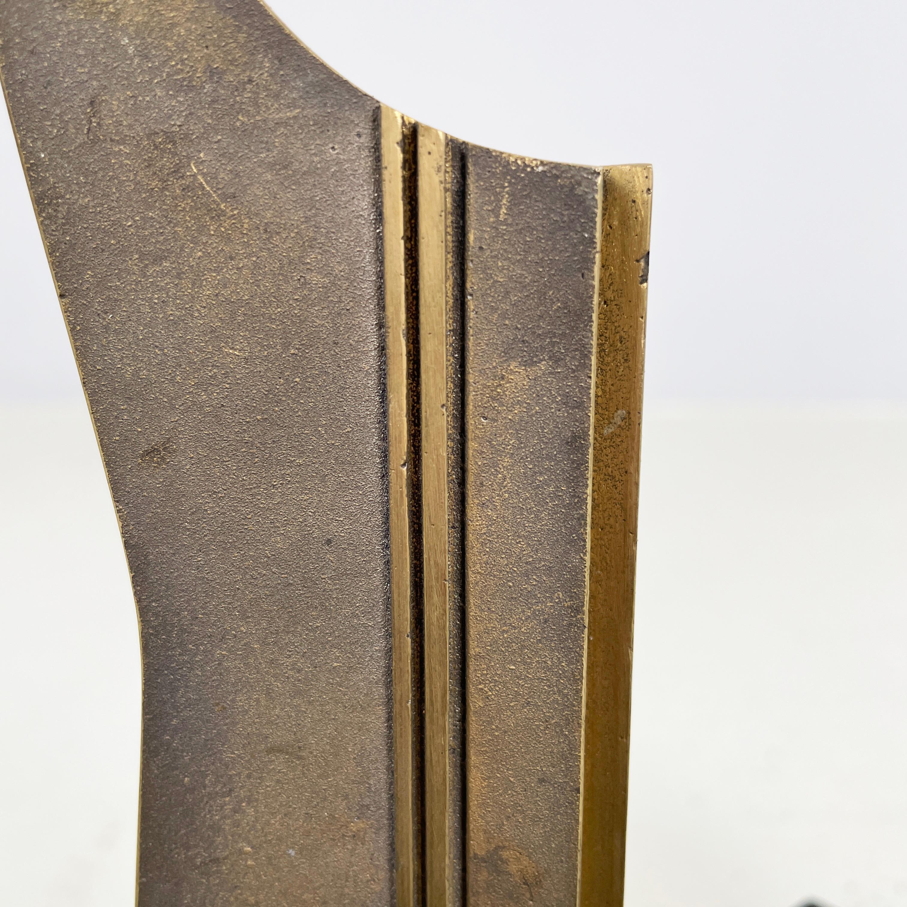 Ottone Sculture in ottone in stile Brutalista moderno italiano di Edmondo Cirillo, 1982 in vendita