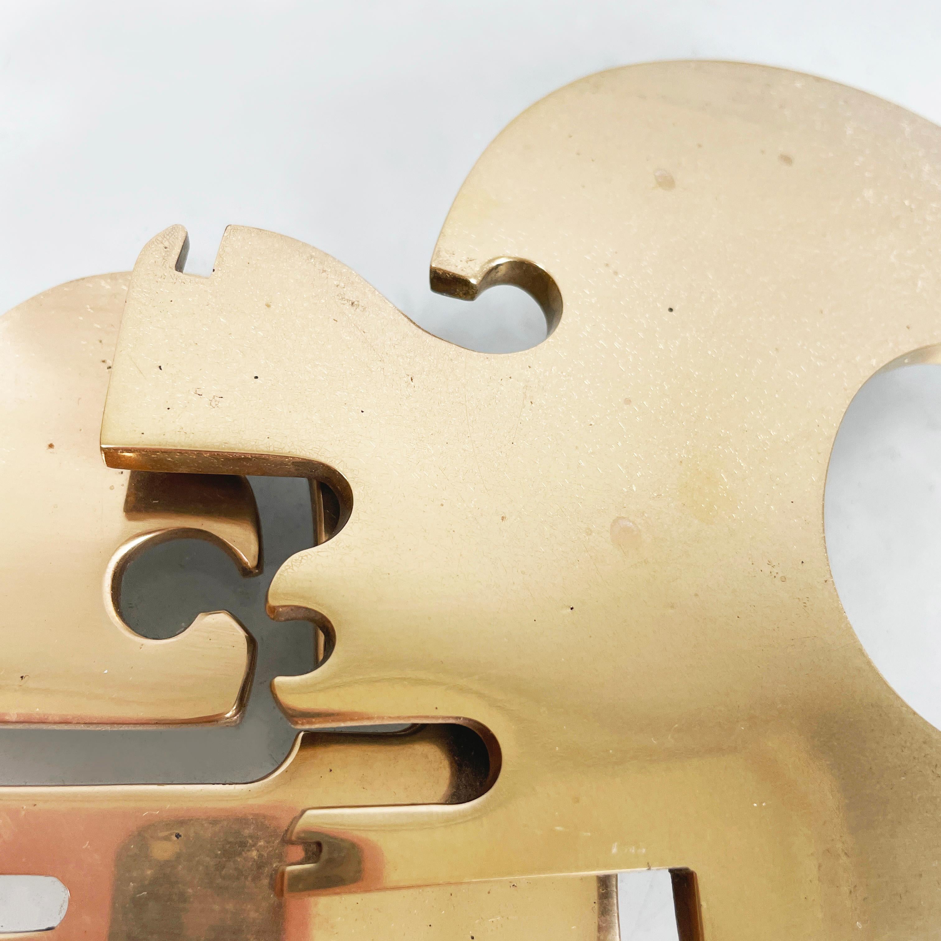 Italian modern Brutalist style Bronze sculpture by Edmondo Cirillo, 1970s For Sale 5