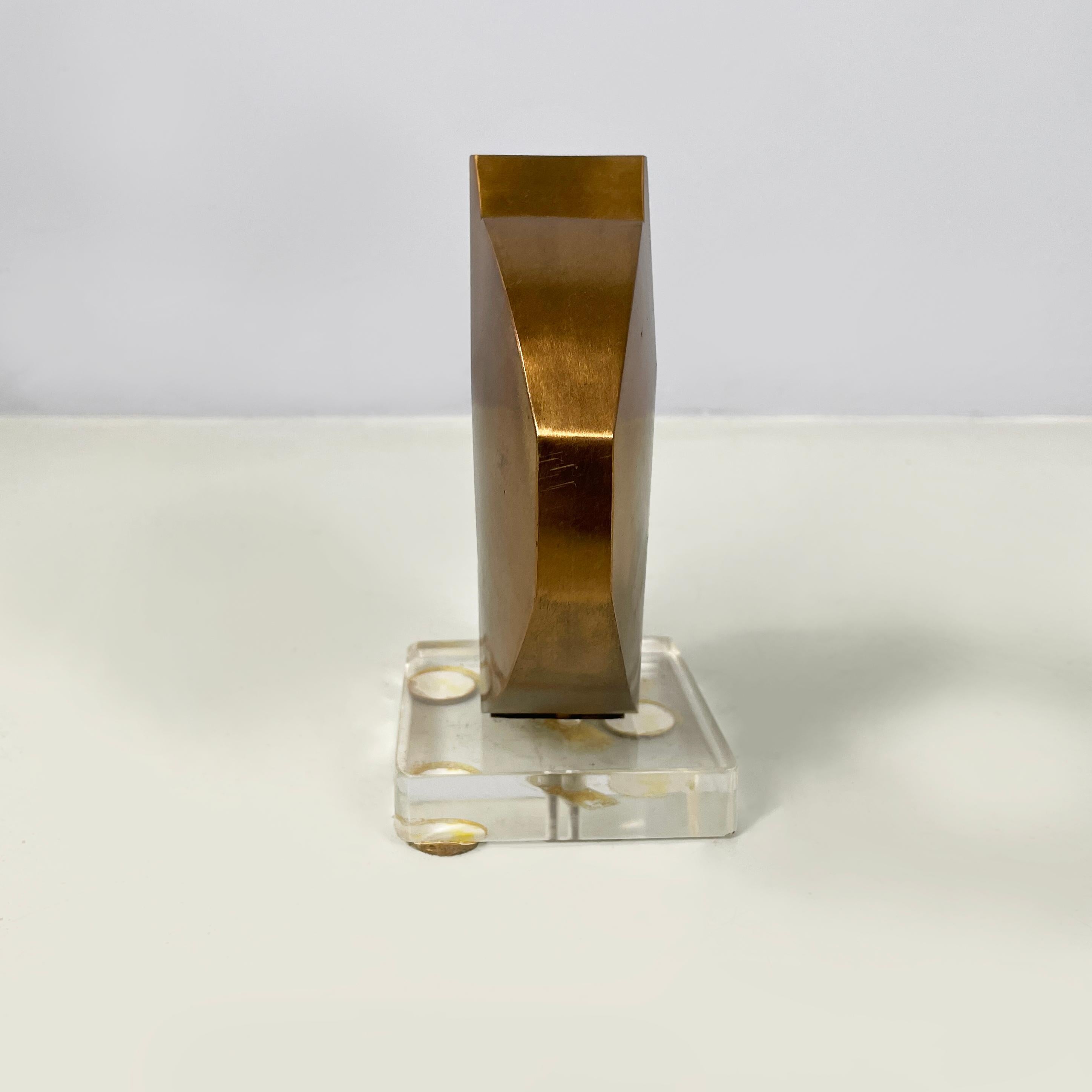 Italiano Scultura in bronzo in stile brutalista moderno italiano di Edmondo Cirillo, anni '70 in vendita