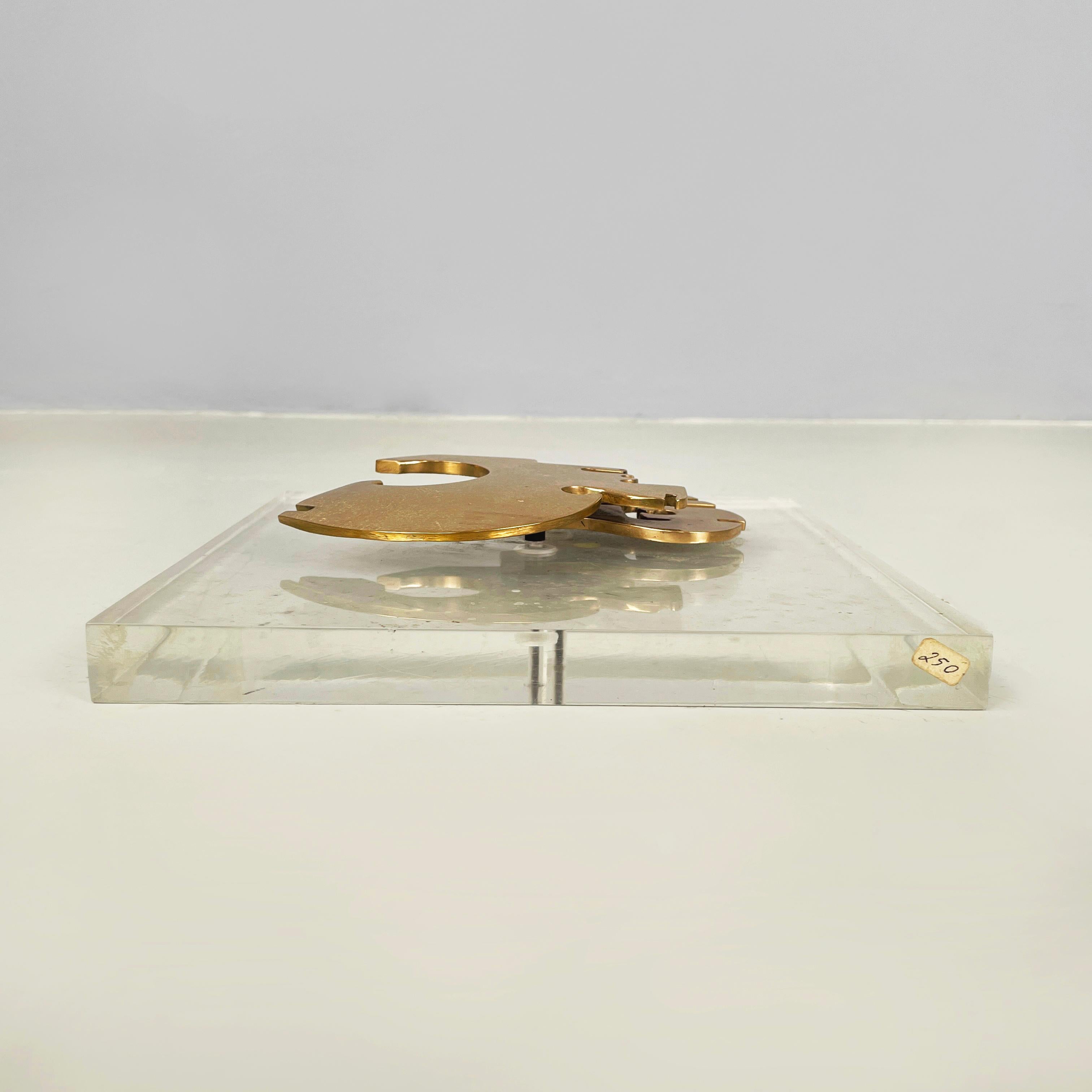 Italian modern Brutalist style Bronze sculpture by Edmondo Cirillo, 1970s In Good Condition For Sale In MIlano, IT