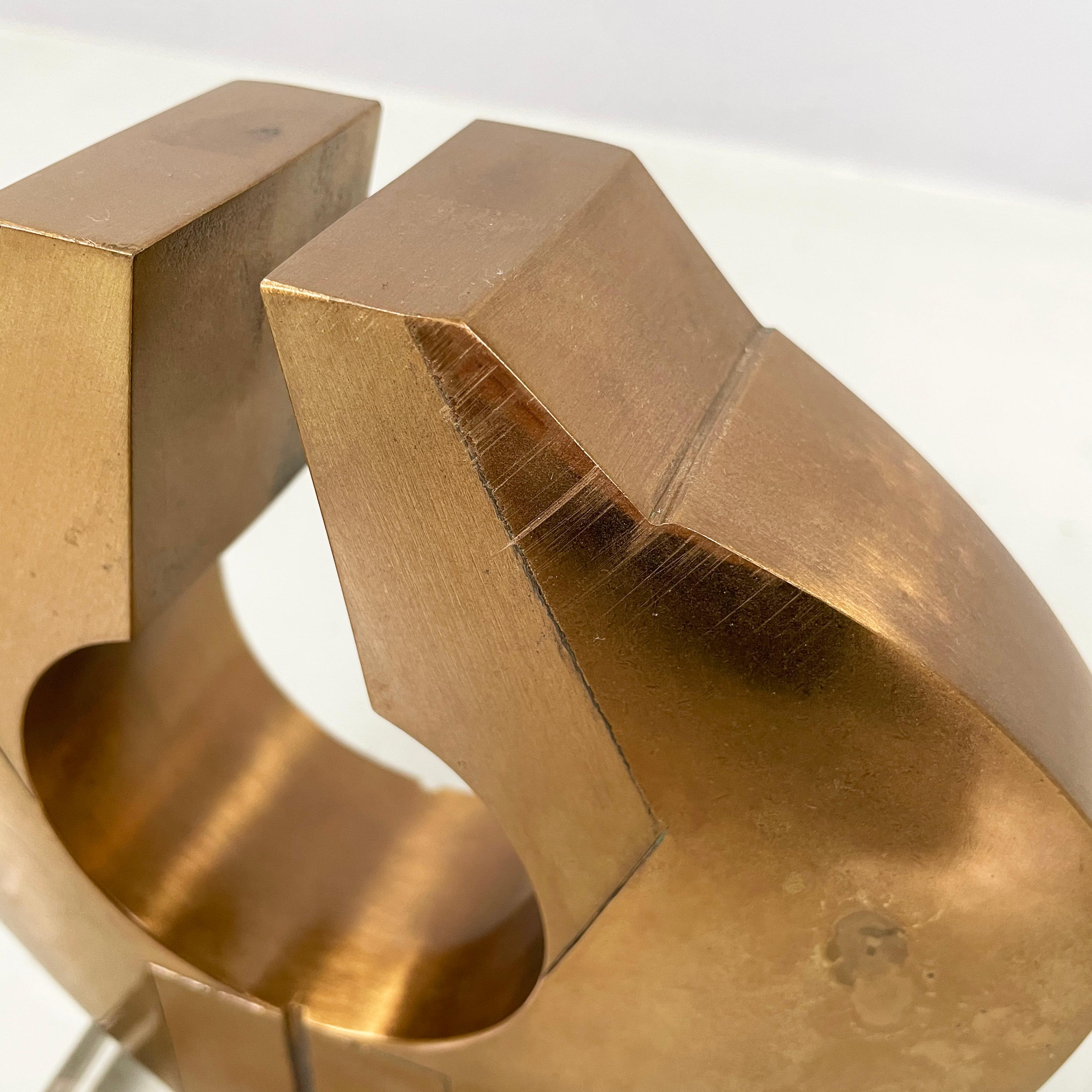 Fine XX secolo Scultura in bronzo in stile brutalista moderno italiano di Edmondo Cirillo, anni '70 in vendita