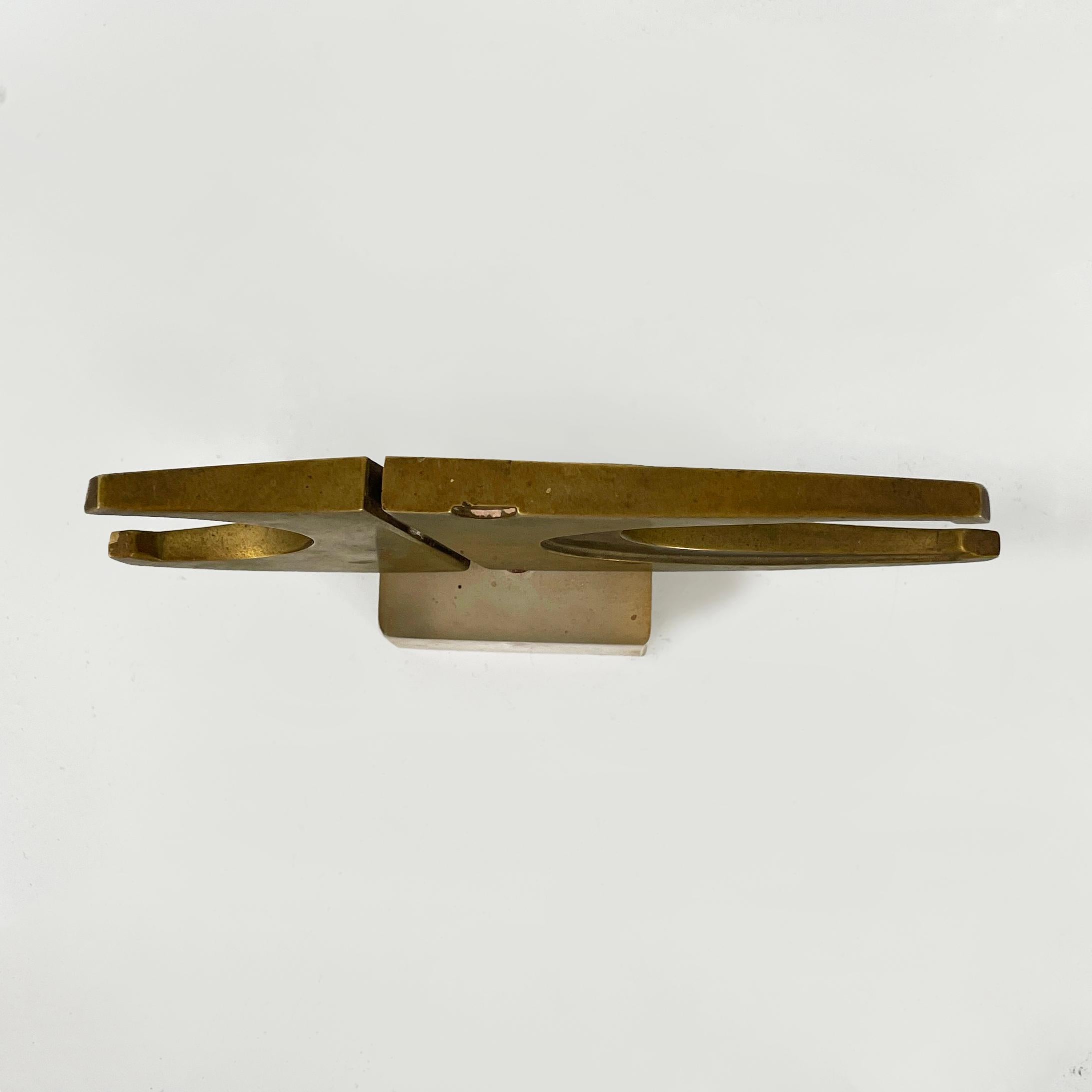 Italian modern Brutalist style Bronze sculpture by Edmondo Cirillo, 1970s For Sale 1
