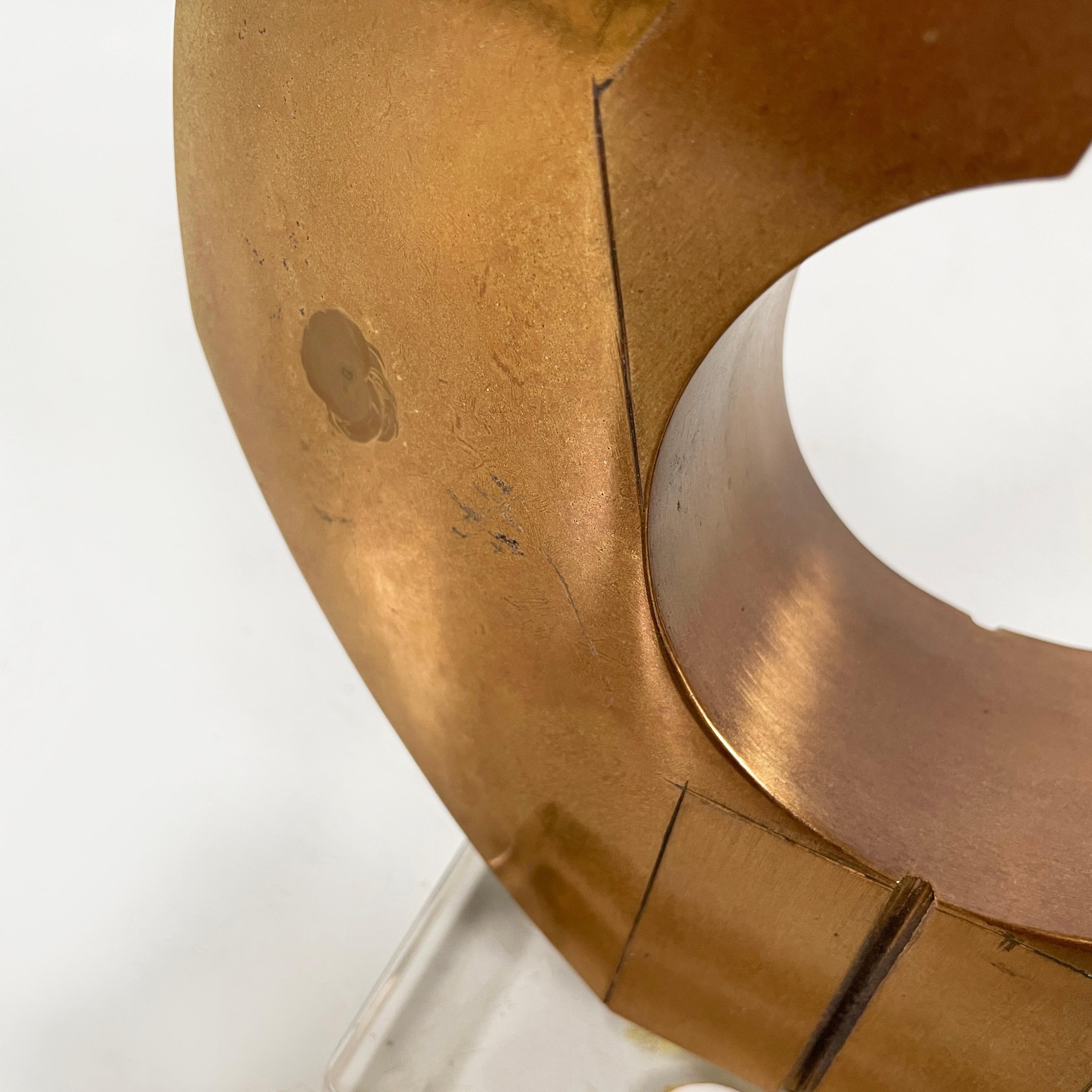 Scultura in bronzo in stile brutalista moderno italiano di Edmondo Cirillo, anni '70 in vendita 1