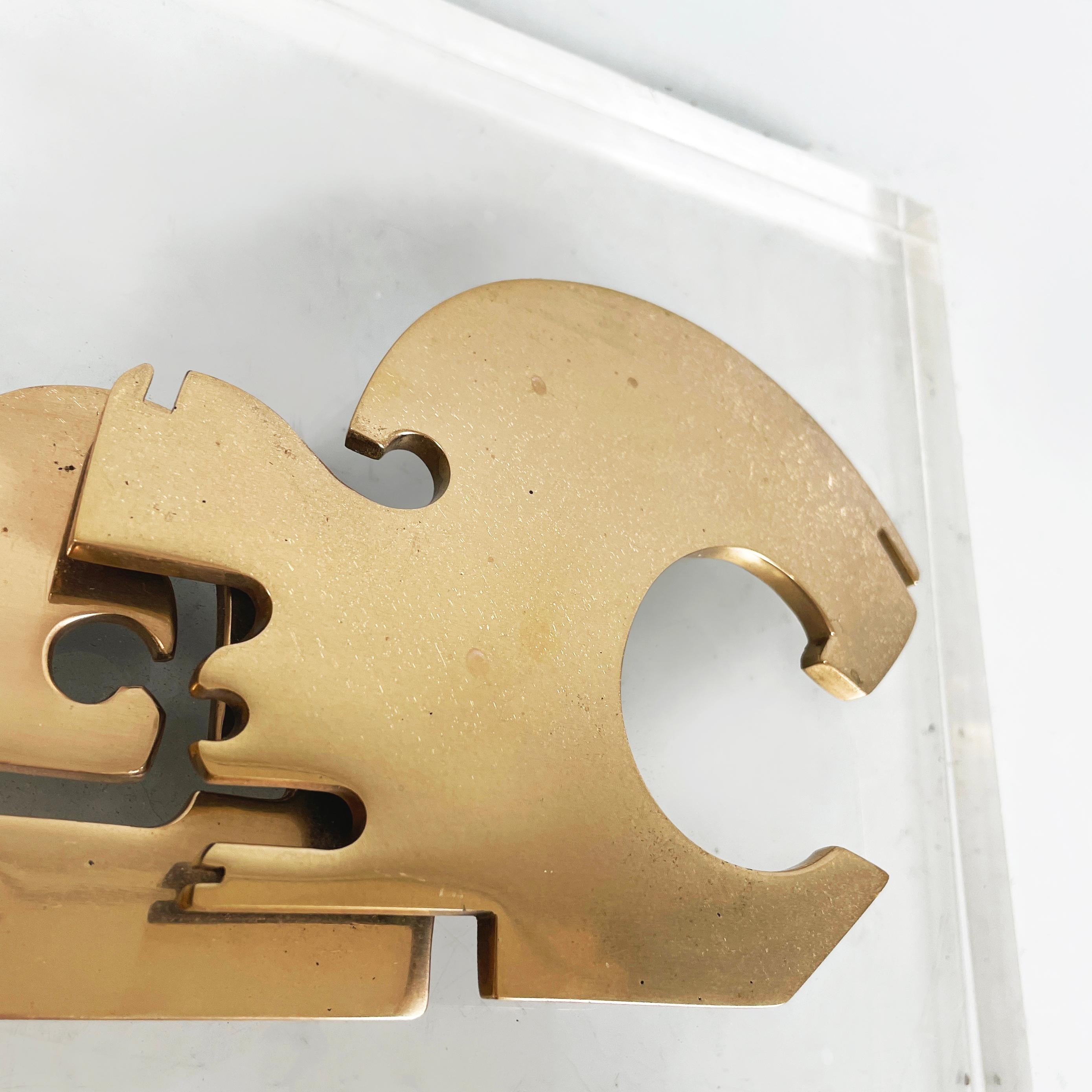 Italian modern Brutalist style Bronze sculpture by Edmondo Cirillo, 1970s For Sale 3