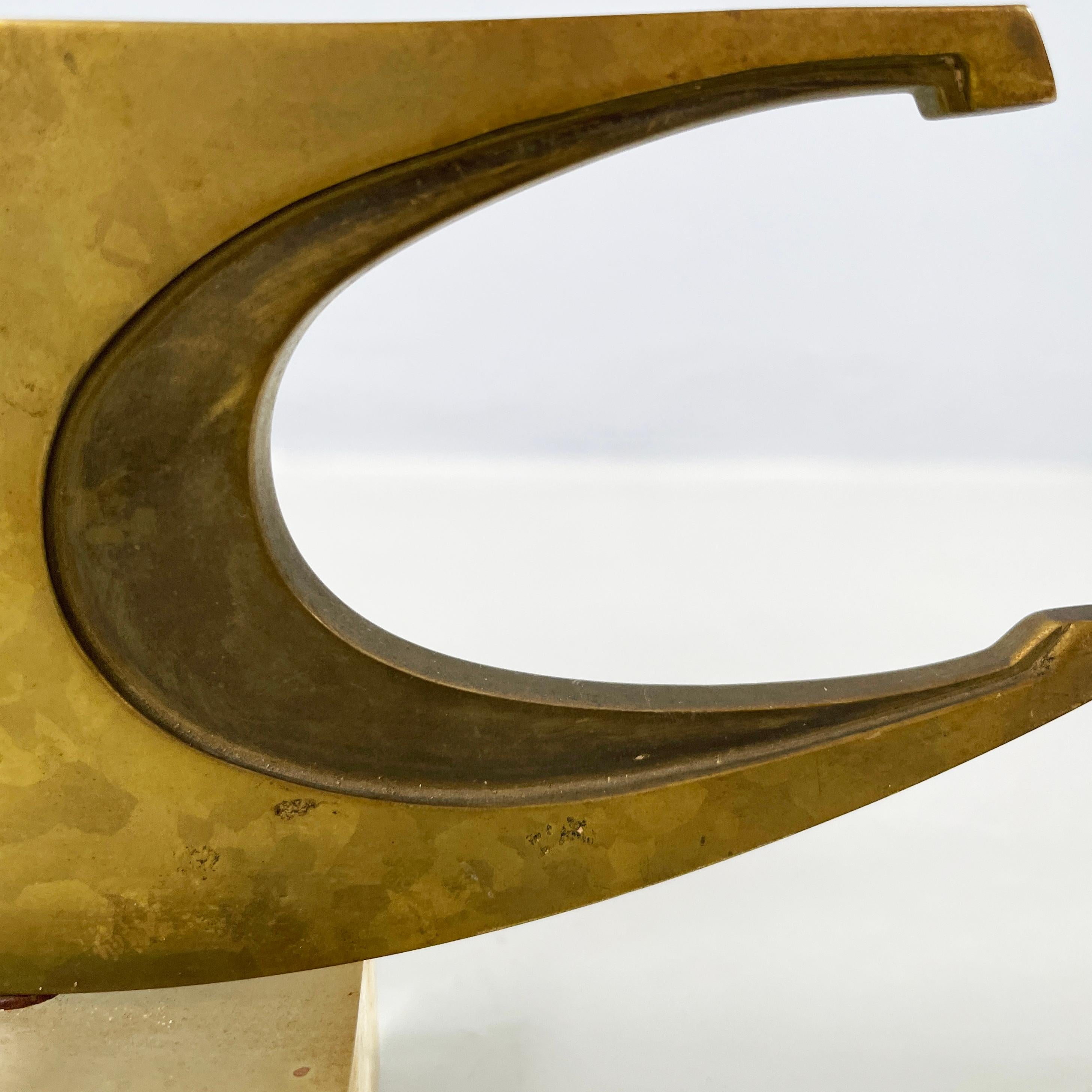 Italian modern Brutalist style Bronze sculpture by Edmondo Cirillo, 1970s For Sale 4
