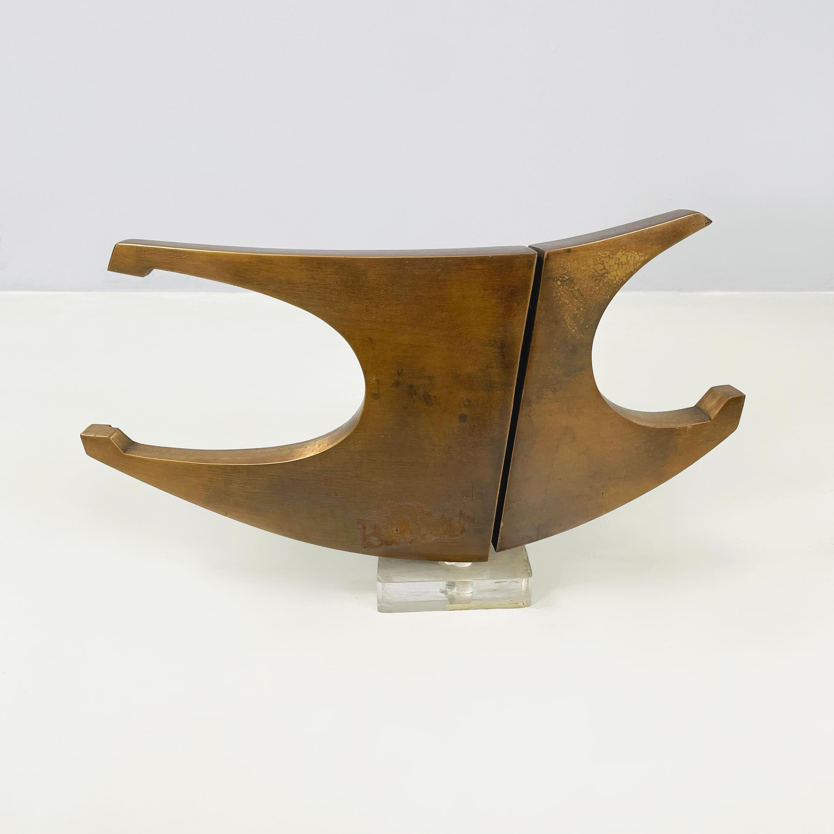Sculpture italienne moderne brutaliste en bronze d'Edmondo Cirillo, 1972 Bon état - En vente à MIlano, IT