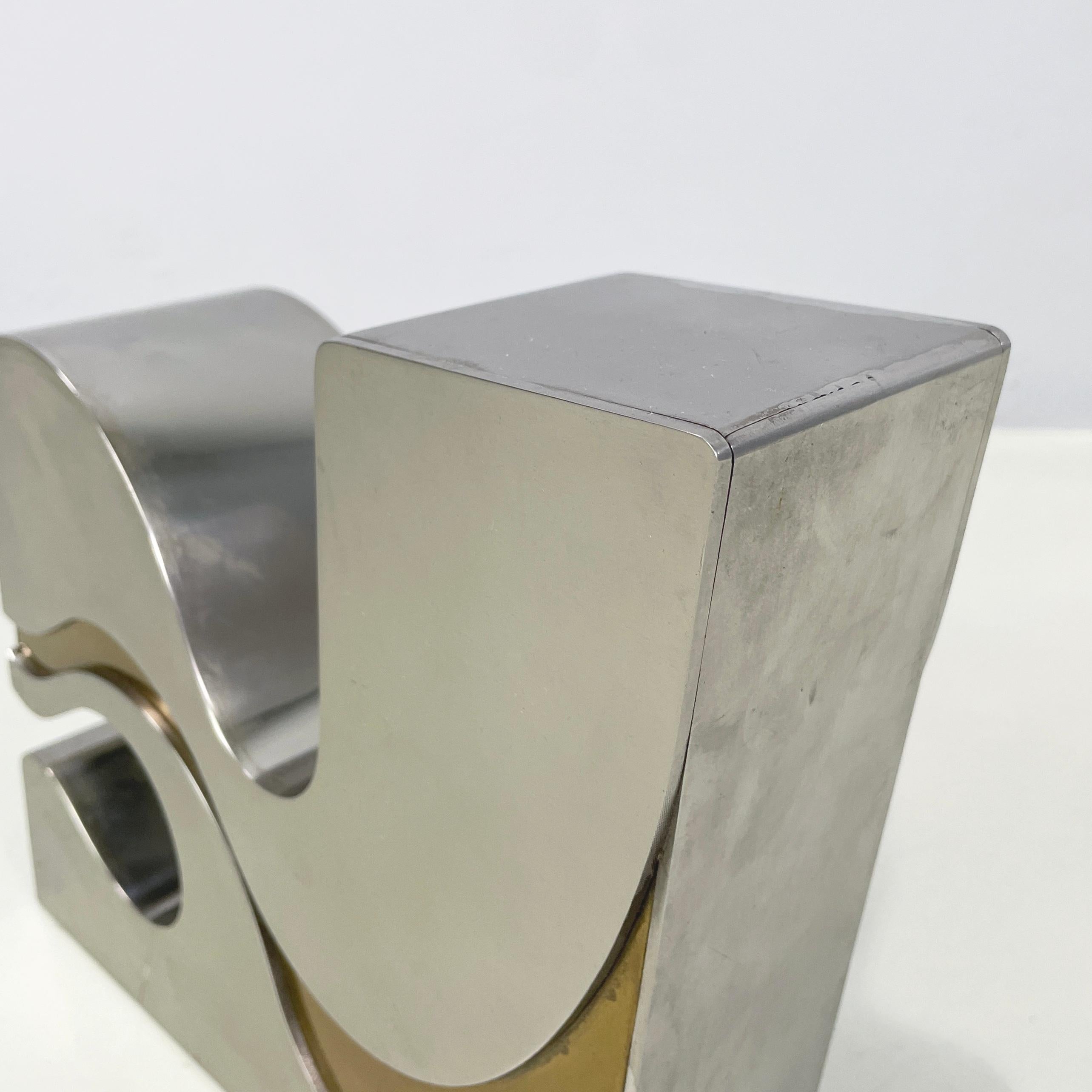 Sculpture italienne moderne brutaliste en métal doré Edmondo Cirillo 1972 en vente 5