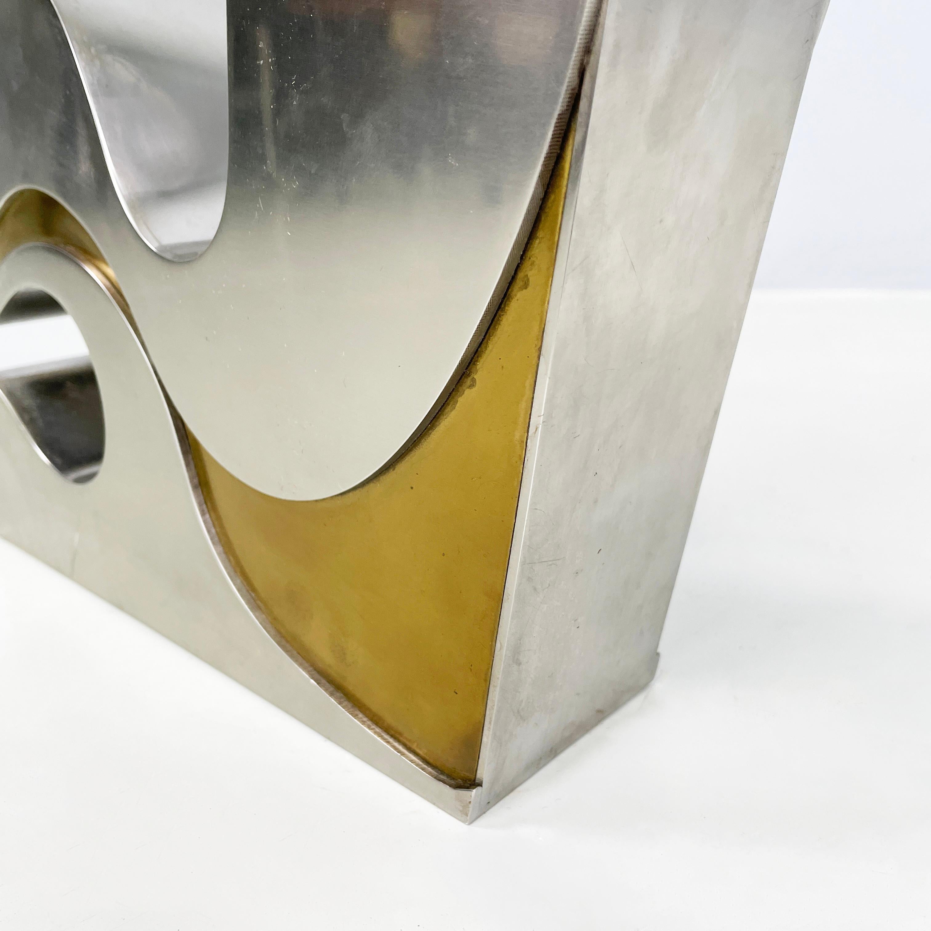 Sculpture italienne moderne brutaliste en métal doré Edmondo Cirillo 1972 en vente 6