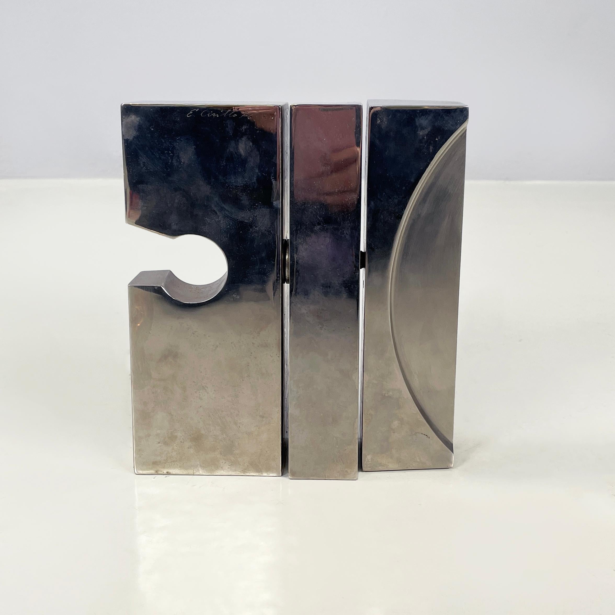 Escultura de metal de estilo Brutalista moderno italiano de Edmondo Cirillo, 1976 en Bueno estado para la venta en MIlano, IT