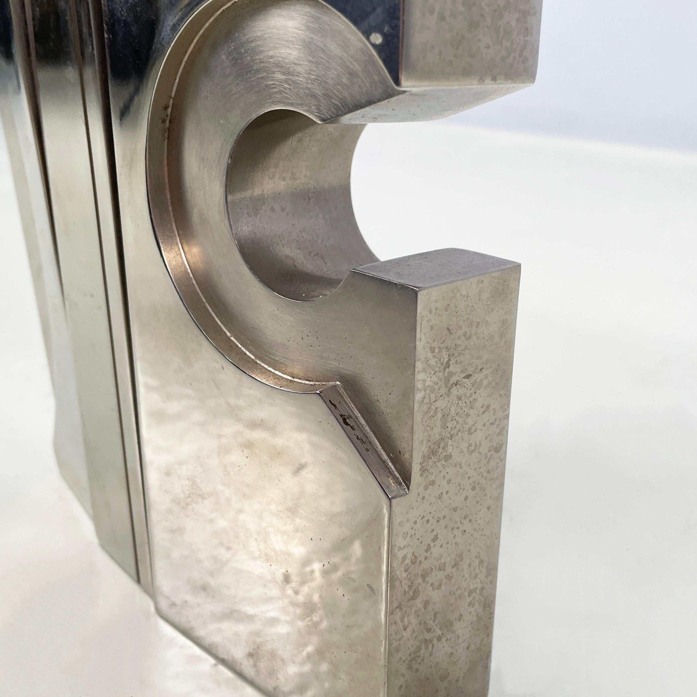 Escultura de metal de estilo Brutalista moderno italiano de Edmondo Cirillo, 1976 en venta 1