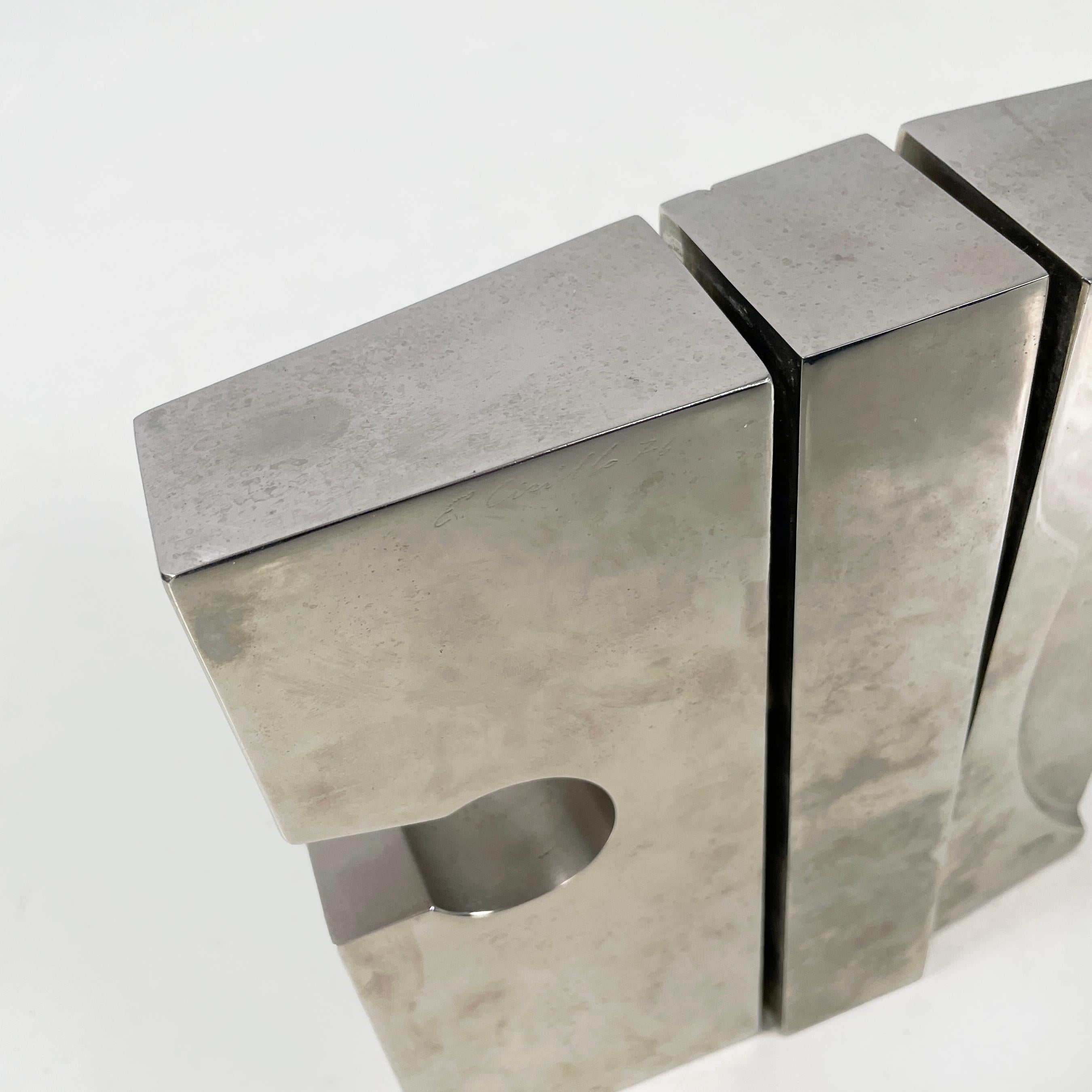 Escultura de metal de estilo Brutalista moderno italiano de Edmondo Cirillo, 1976 en venta 2