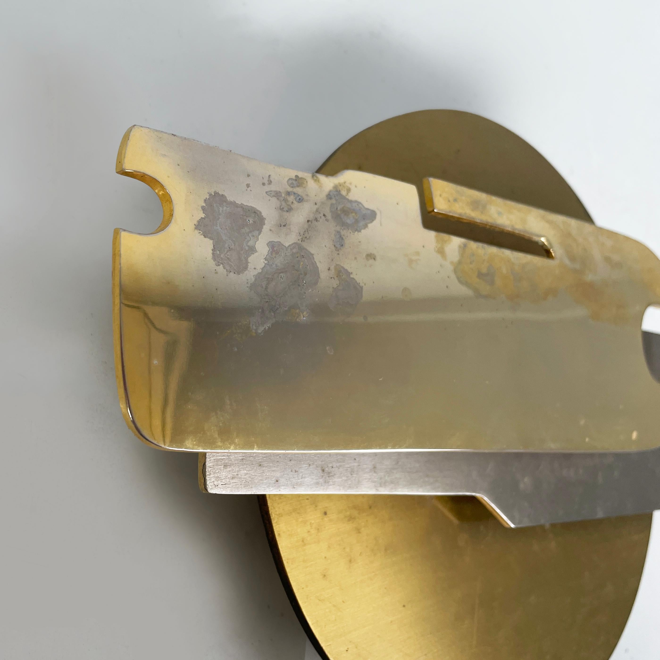 Scultura da parete in ottone e metallo di Cirillo, 1979. in vendita 1