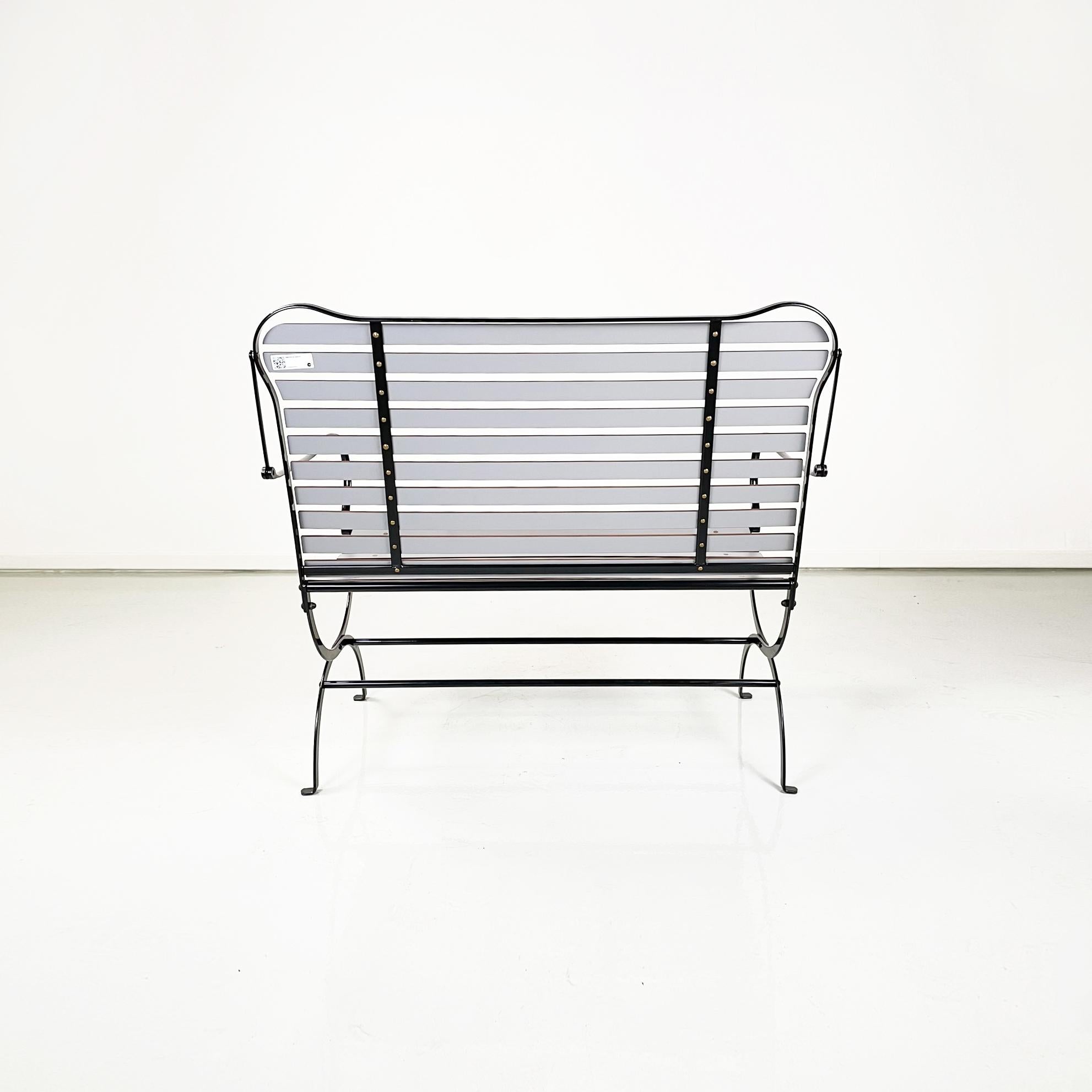 Late 20th Century Italian Modern Camilla Bench with Armrests by Achille Castiglioni Zanotta, 1984 For Sale