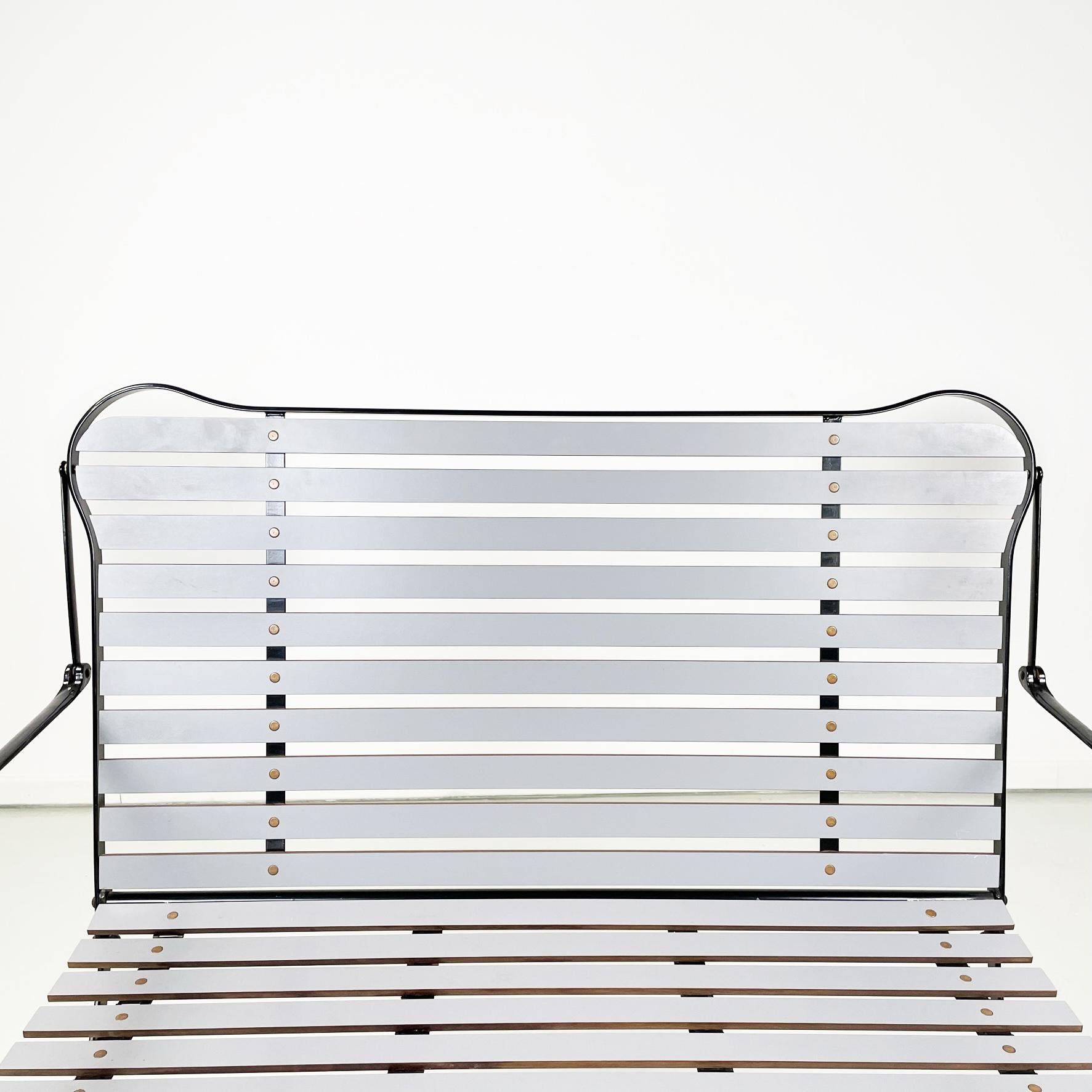 Italian Modern Camilla Bench with Armrests by Achille Castiglioni Zanotta, 1984 3