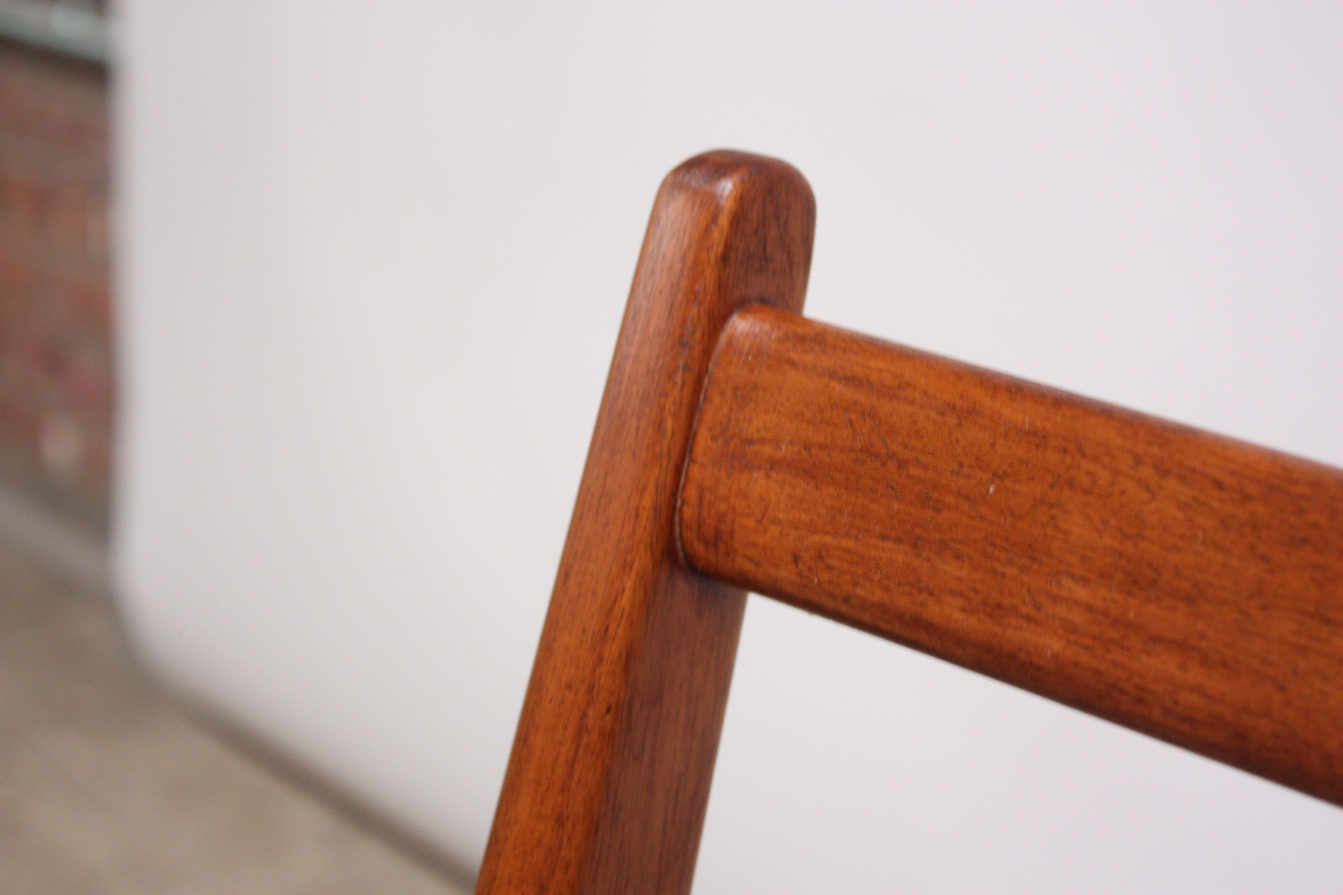 Chaise Longue et Pouf Carlo de Carli en Noyer et Cuir de Style Italien Moderne en vente 8