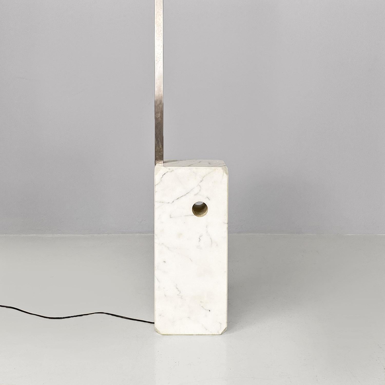 Moderne italienische Stehleuchte Arco aus Carrara-Marmor und Metall von Castiglioni's, Flos 1962 im Angebot 9