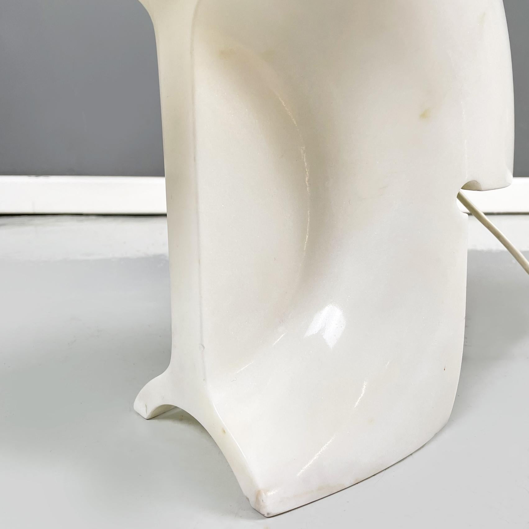 Italian Modern Carrara Marble Table Lamp Biagio by Tobia Scarpa for Flos, 1970s For Sale 7
