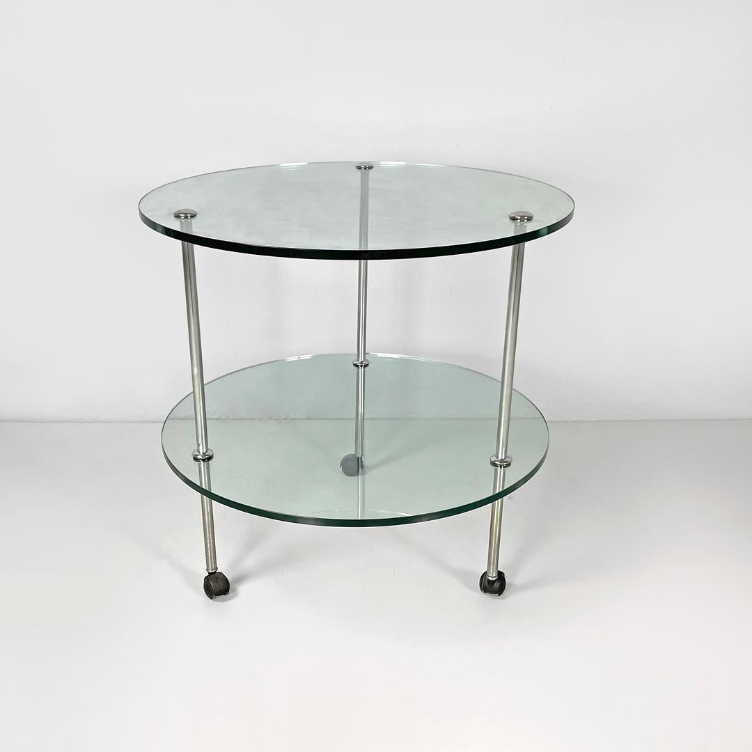 Italienische moderne Wagen T6 transparentem Glas Tops Luigi Caccia Domini Azucena, 1970er Jahre im Zustand „Gut“ im Angebot in MIlano, IT