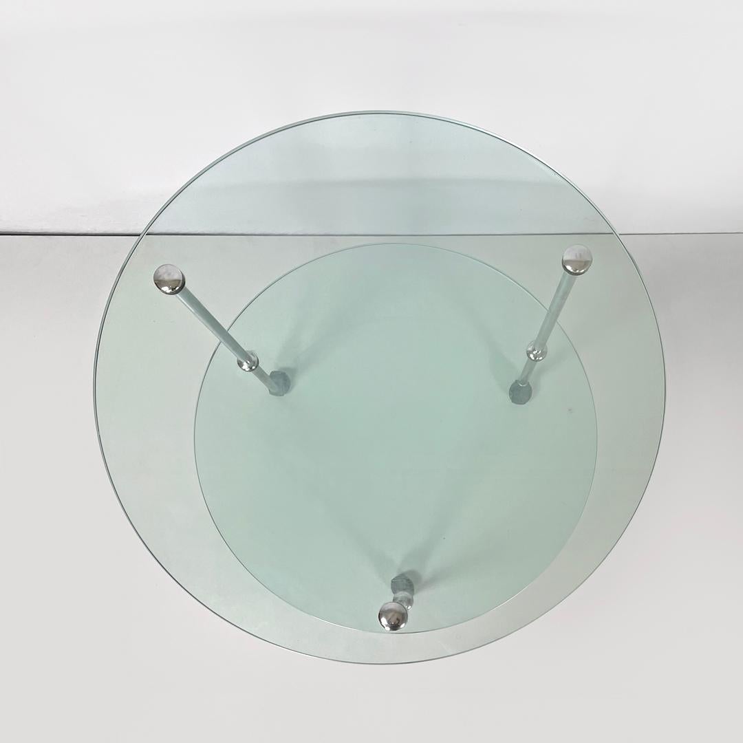 Italienische moderne Wagen T6 transparentem Glas Tops Luigi Caccia Domini Azucena, 1970er Jahre im Angebot 2