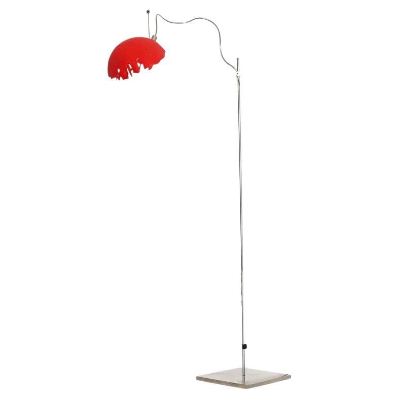 Italian Modern Catellani&Smith Red Table Lamp, 2004