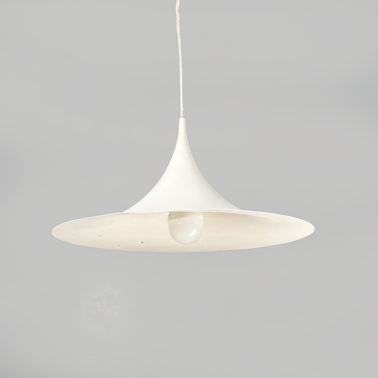 Mid-Century Modern Italian Modern Ceiling Lamp Semi by Bonderup & Thorup for Fog & Mørup, 1970s For Sale
