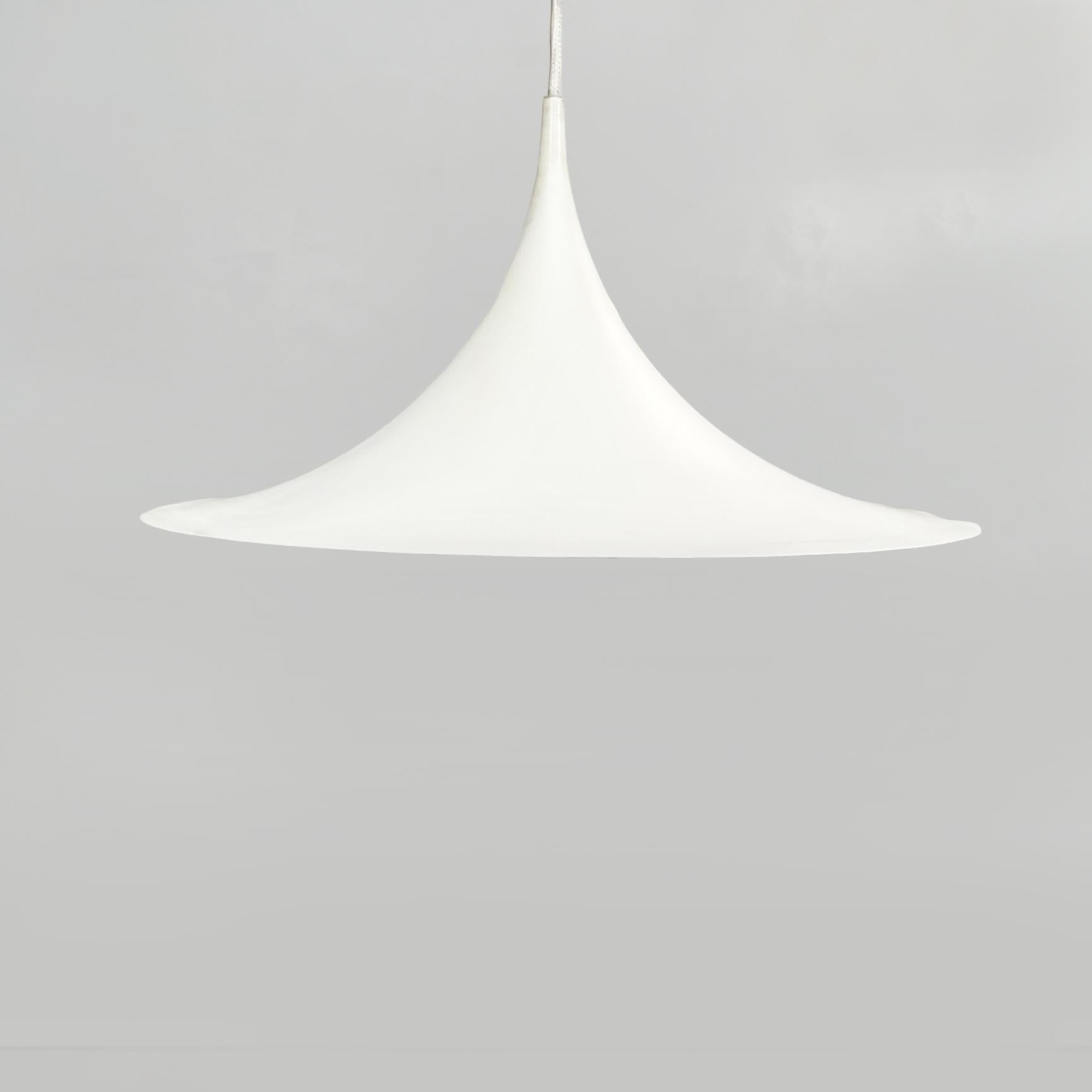 Italian Modern Ceiling Lamp Semi by Bonderup & Thorup for Fog & Mørup, 1970s In Good Condition For Sale In MIlano, IT