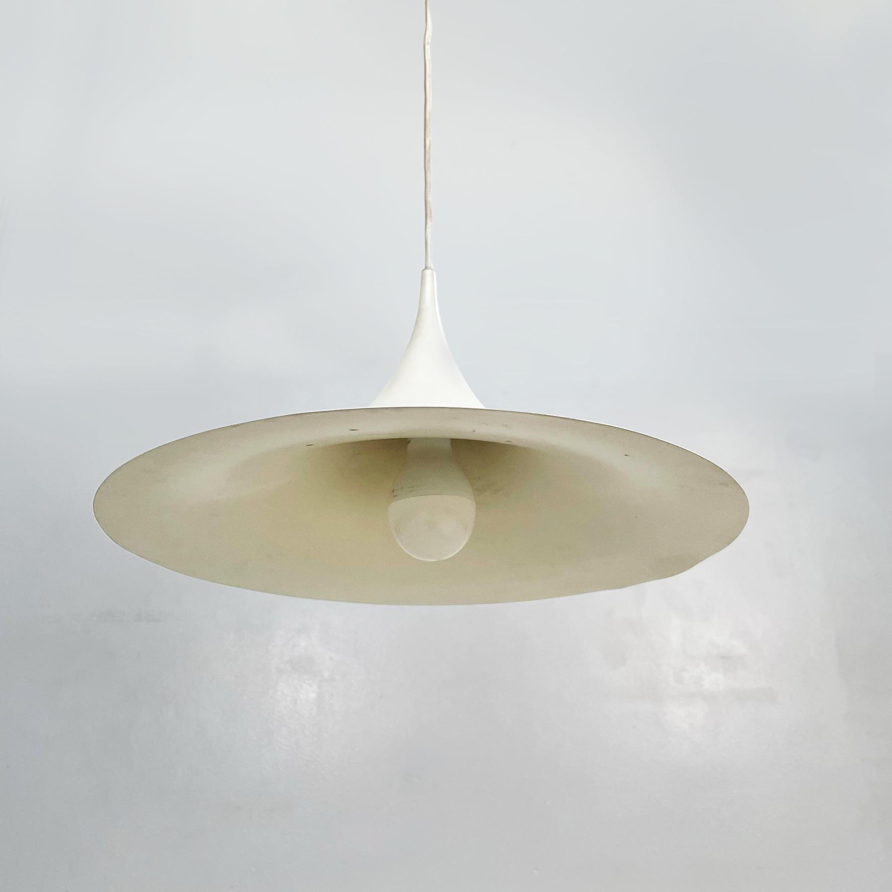 Late 20th Century Italian Modern Ceiling Lamp Semi by Bonderup & Thorup for Fog & Mørup, 1970s For Sale