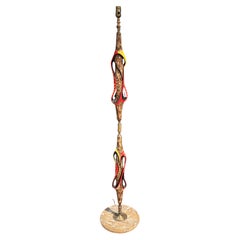 Italian Modern Ceramic And Marble Floor Lamp