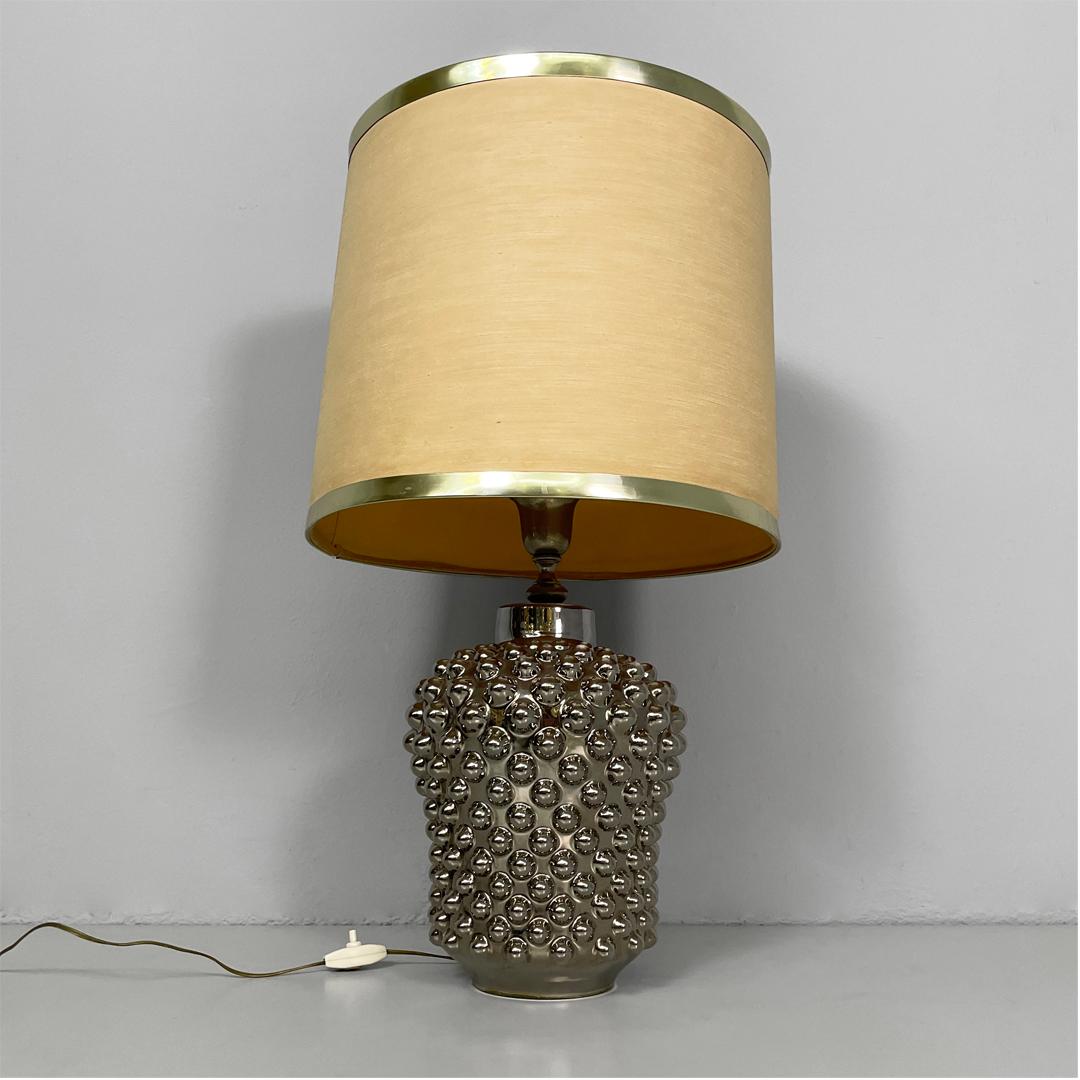 Modern Italian modern ceramic table lamp by La Farnesiana, 1970s For Sale