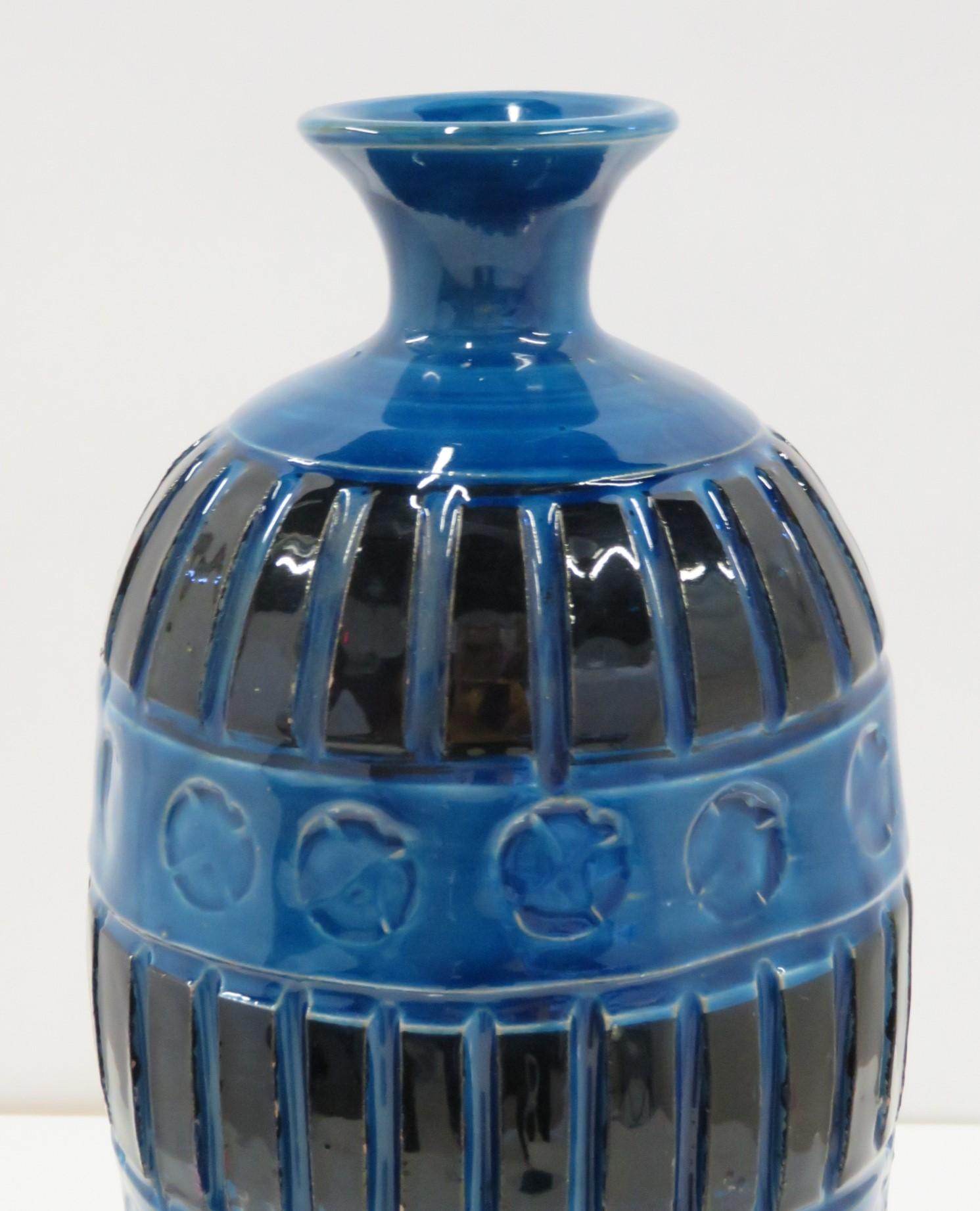 Italian Modern Ceramic Vase Aldo Londi for Fratelli Fanciullacci, 1960s In Good Condition For Sale In Miami, FL