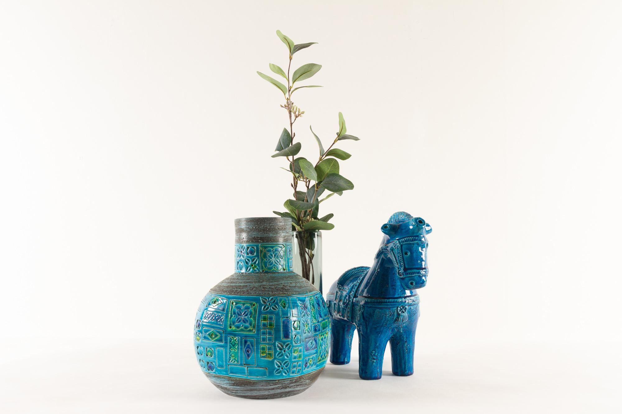 Italian Modern Ceramic Vase by Aldo Londi for Bitossi, 1960s 5