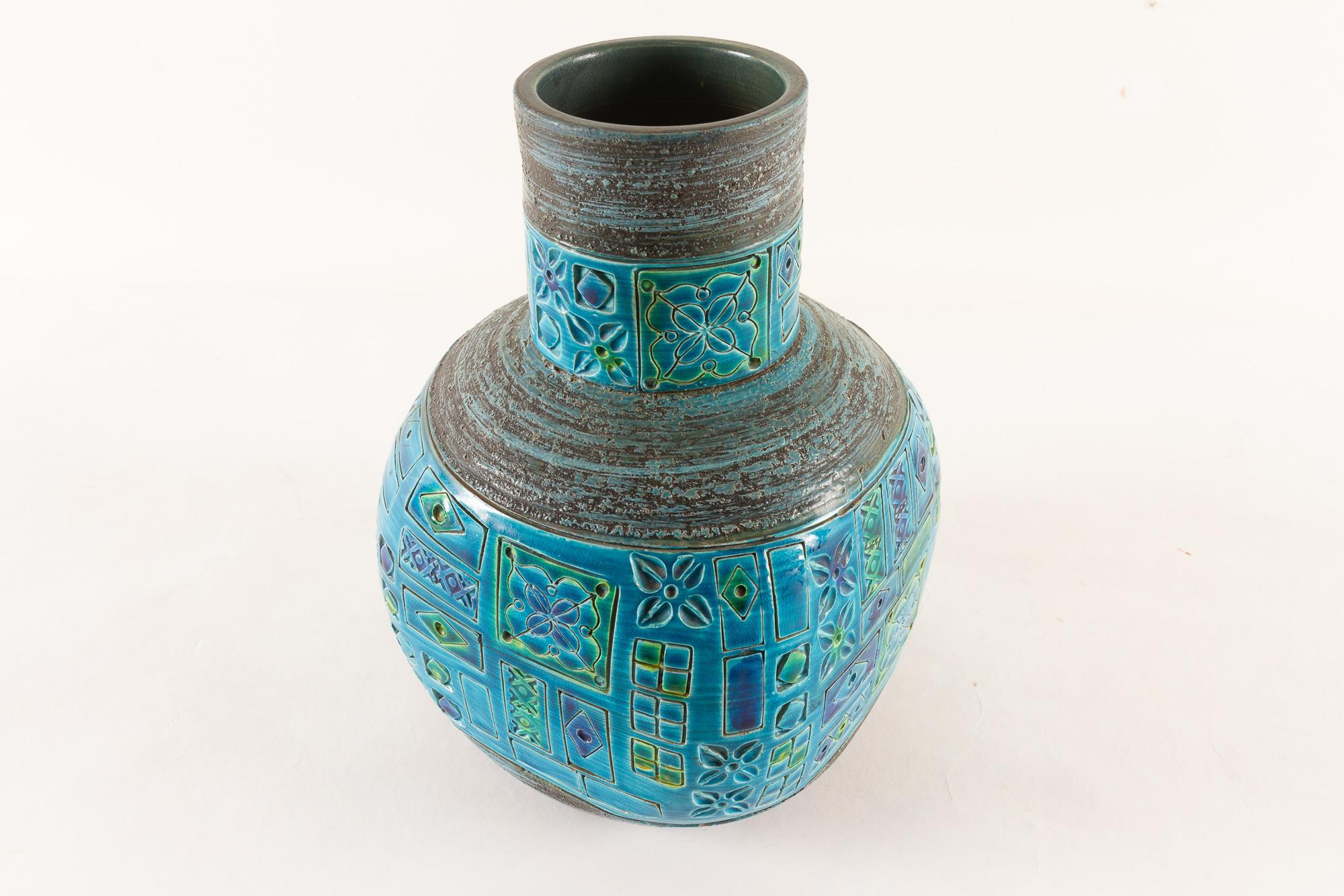 Mid-Century Modern Italian Modern Ceramic Vase by Aldo Londi for Bitossi, 1960s
