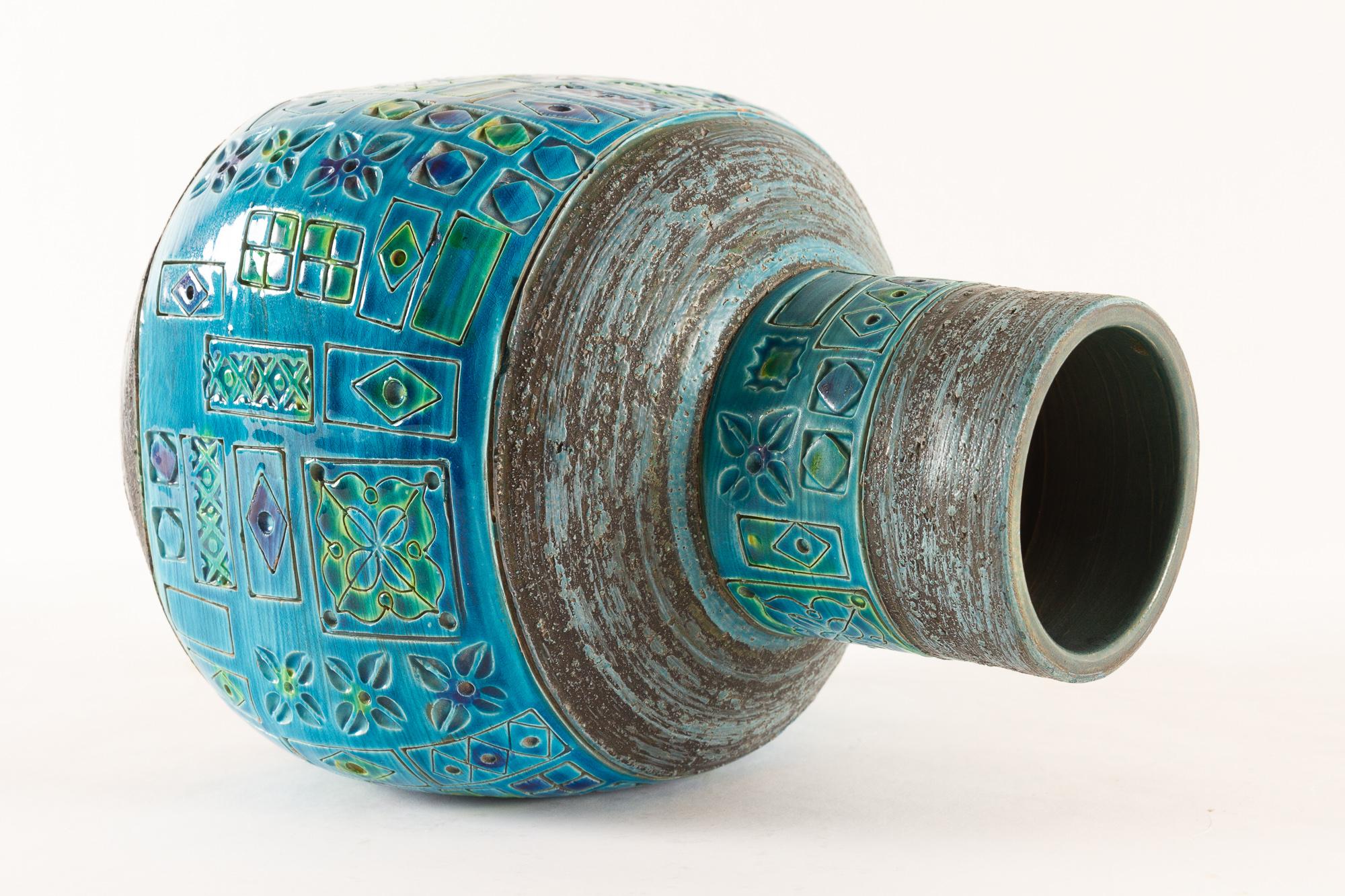 Mid-20th Century Italian Modern Ceramic Vase by Aldo Londi for Bitossi, 1960s