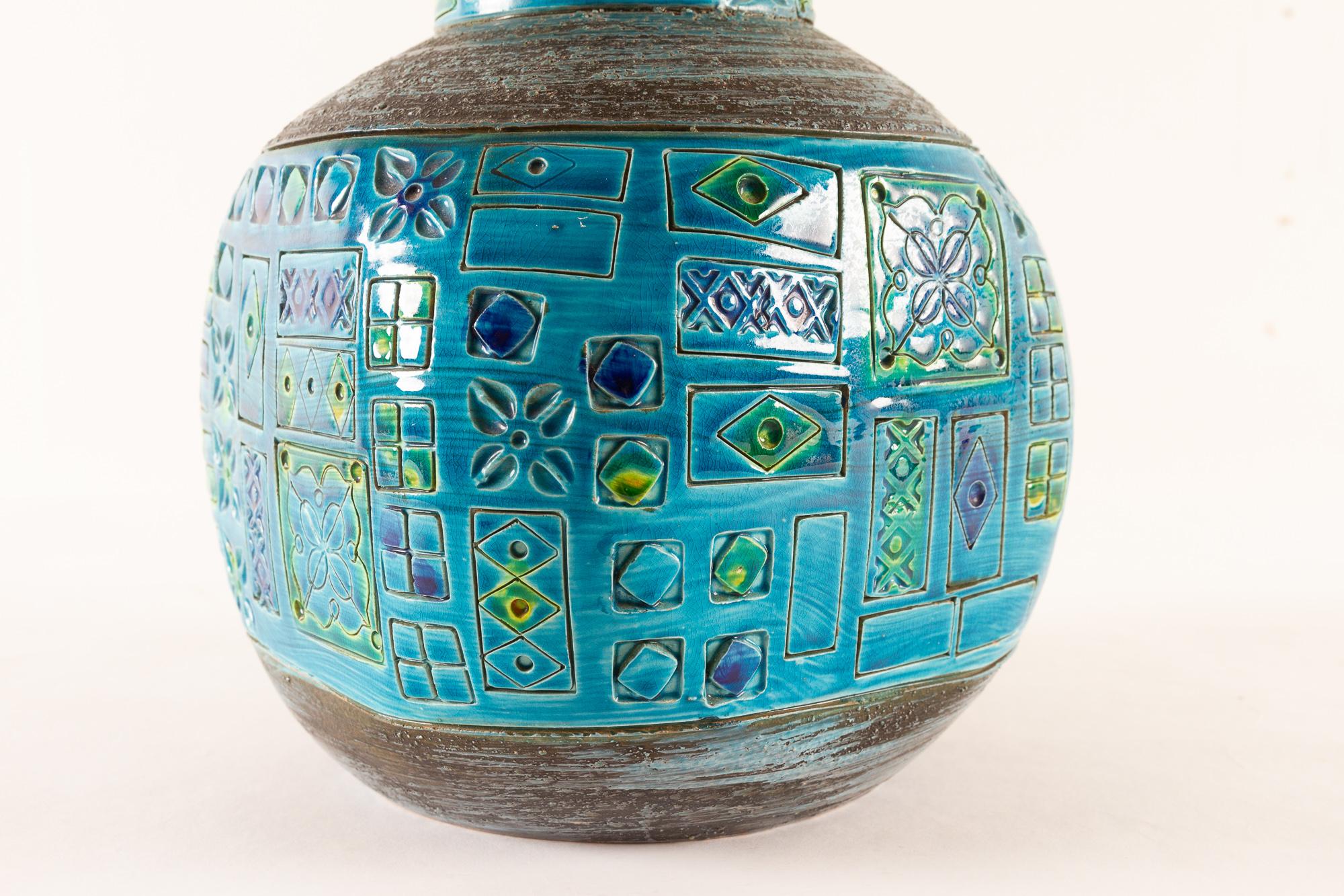 Italian Modern Ceramic Vase by Aldo Londi for Bitossi, 1960s 1