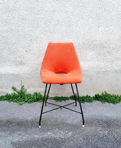 Sedia moderna italiana Disegnata da Augusto Bozzi per Saporiti, Italia anni '60