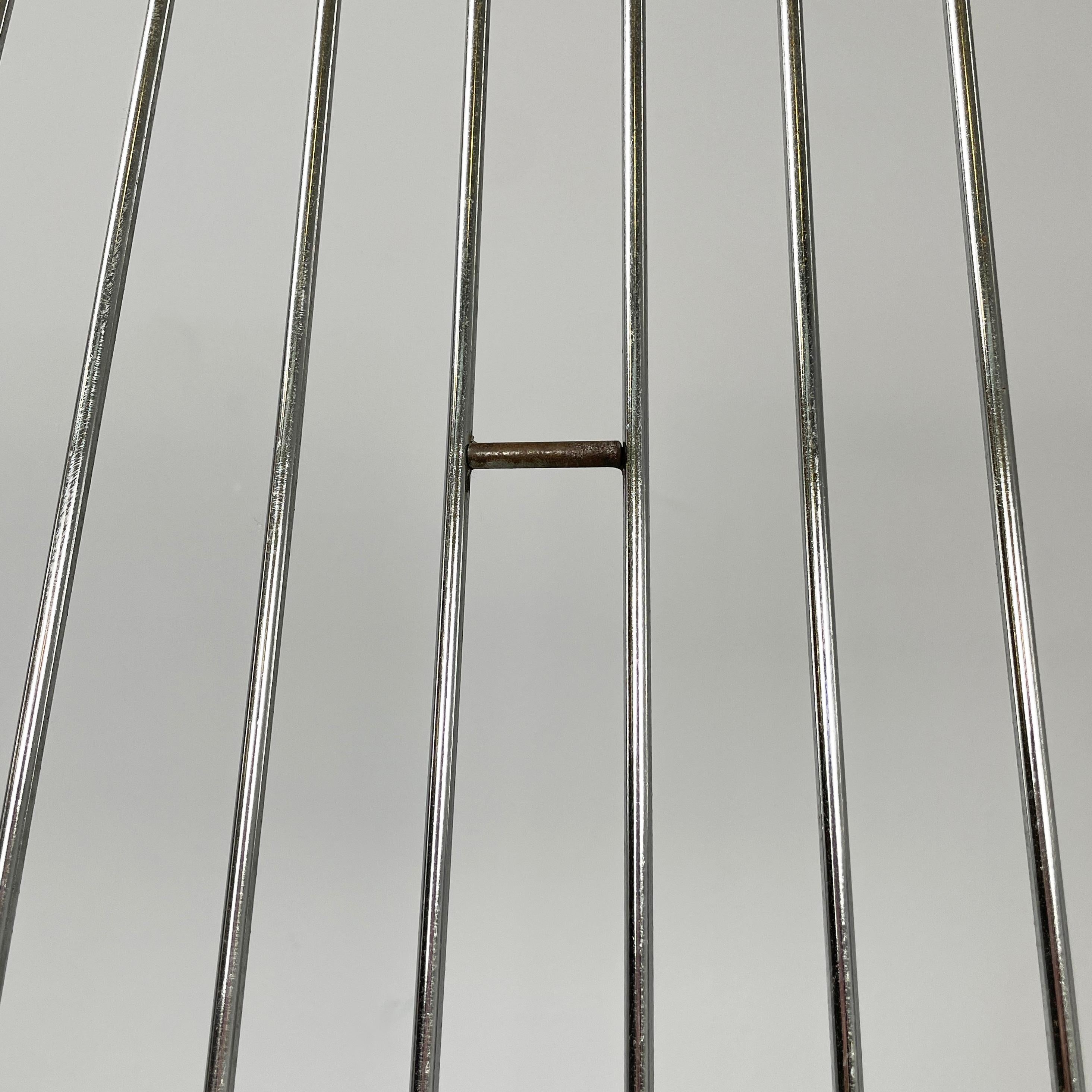 Italian modern Chair in metal rods and tubing, 1970s 6
