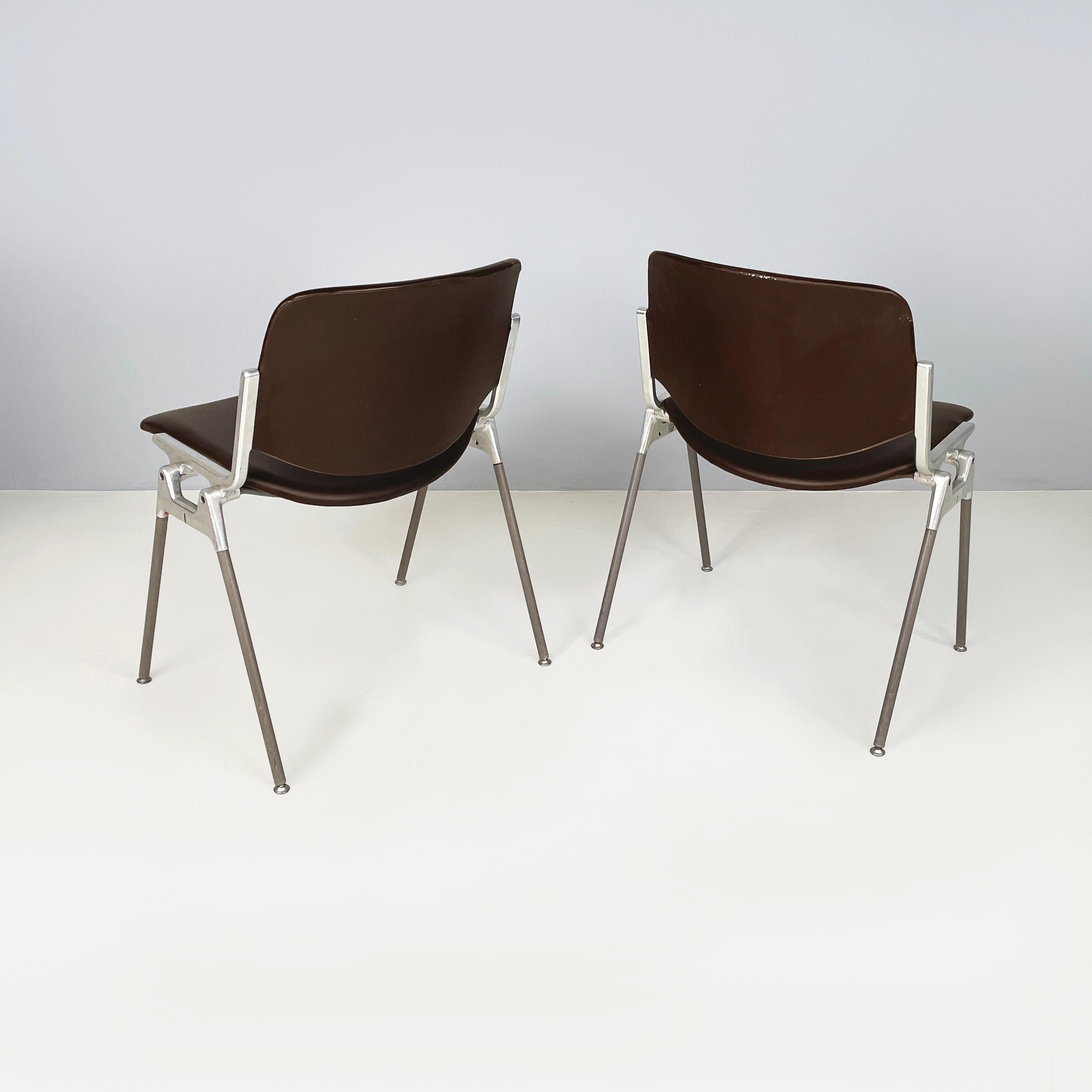 Moderne italienische Stühle der Moderne DSC von Giancarlo Piretti für Anonima Castelli, 1970er Jahre im Zustand „Gut“ im Angebot in MIlano, IT