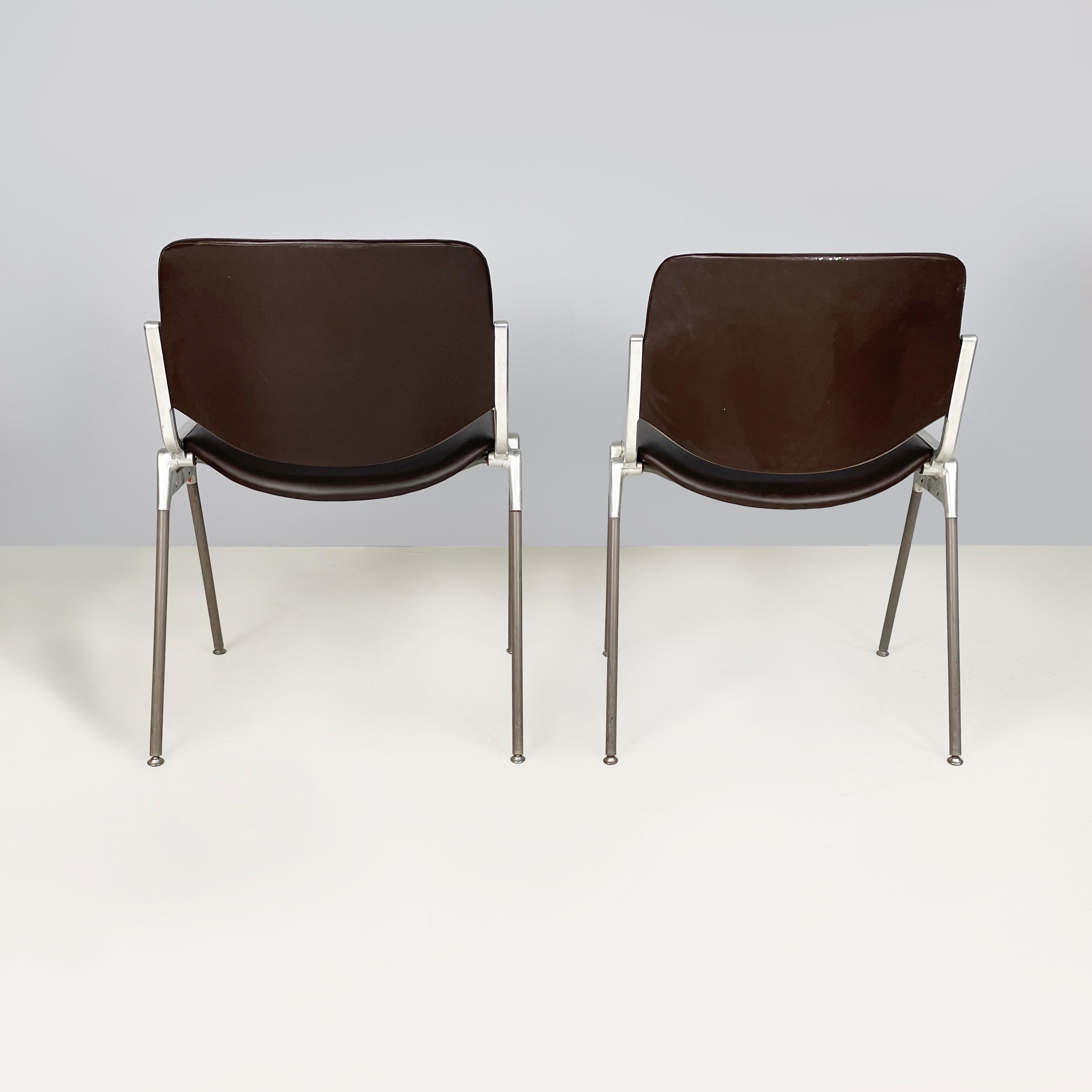 Late 20th Century Italian modern Chairs DSC by Giancarlo Piretti for Anonima Castelli, 1970s For Sale