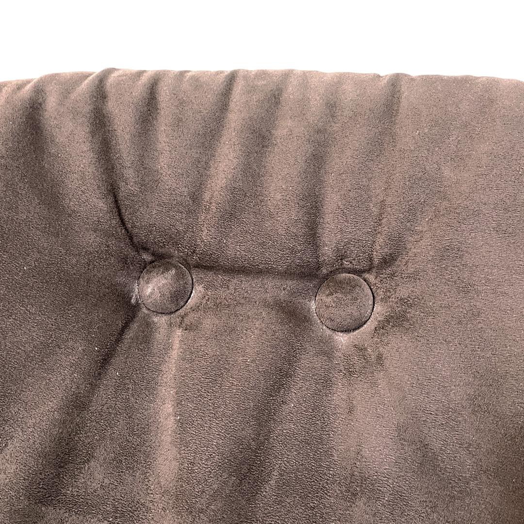 Italian modern chairs faux suede pillows Sabrina by Rinaldi for Rima, 1970s 3